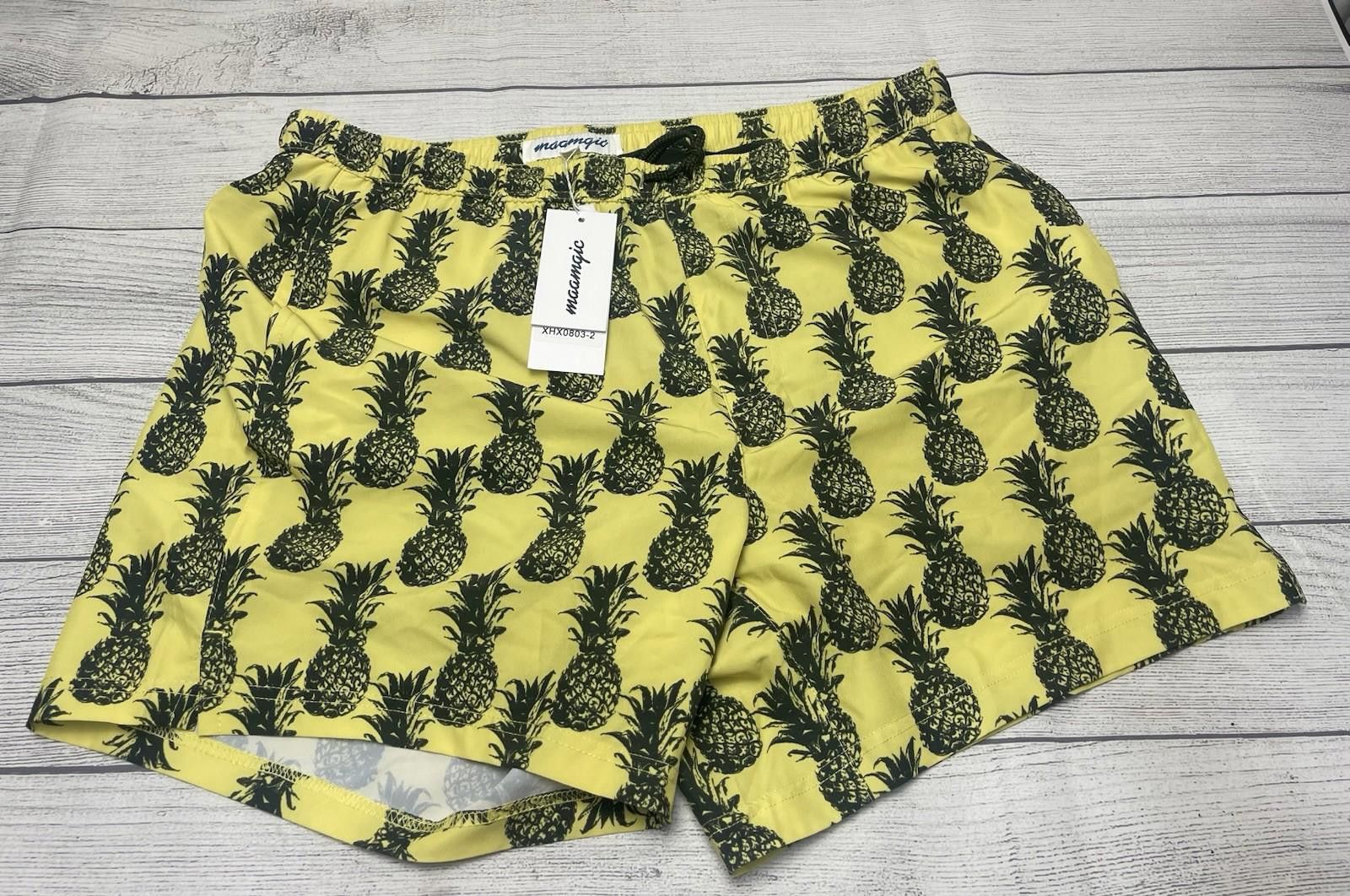 Other Maamgic Quick Dry Pink Pineapple Graphic Swim Trunks 2XL Size US 40 / EU 56 - 1 Thumbnail