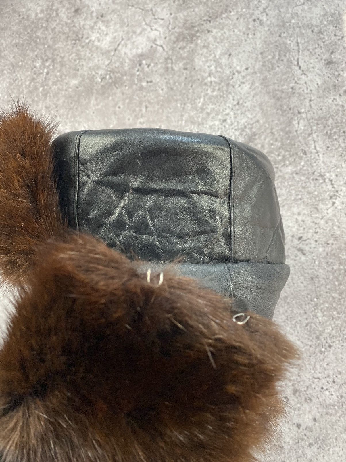 Vintage Vintage Real Fur-leather Trapper Cap Ushanka Hat Fox Winter Size ONE SIZE - 7 Thumbnail