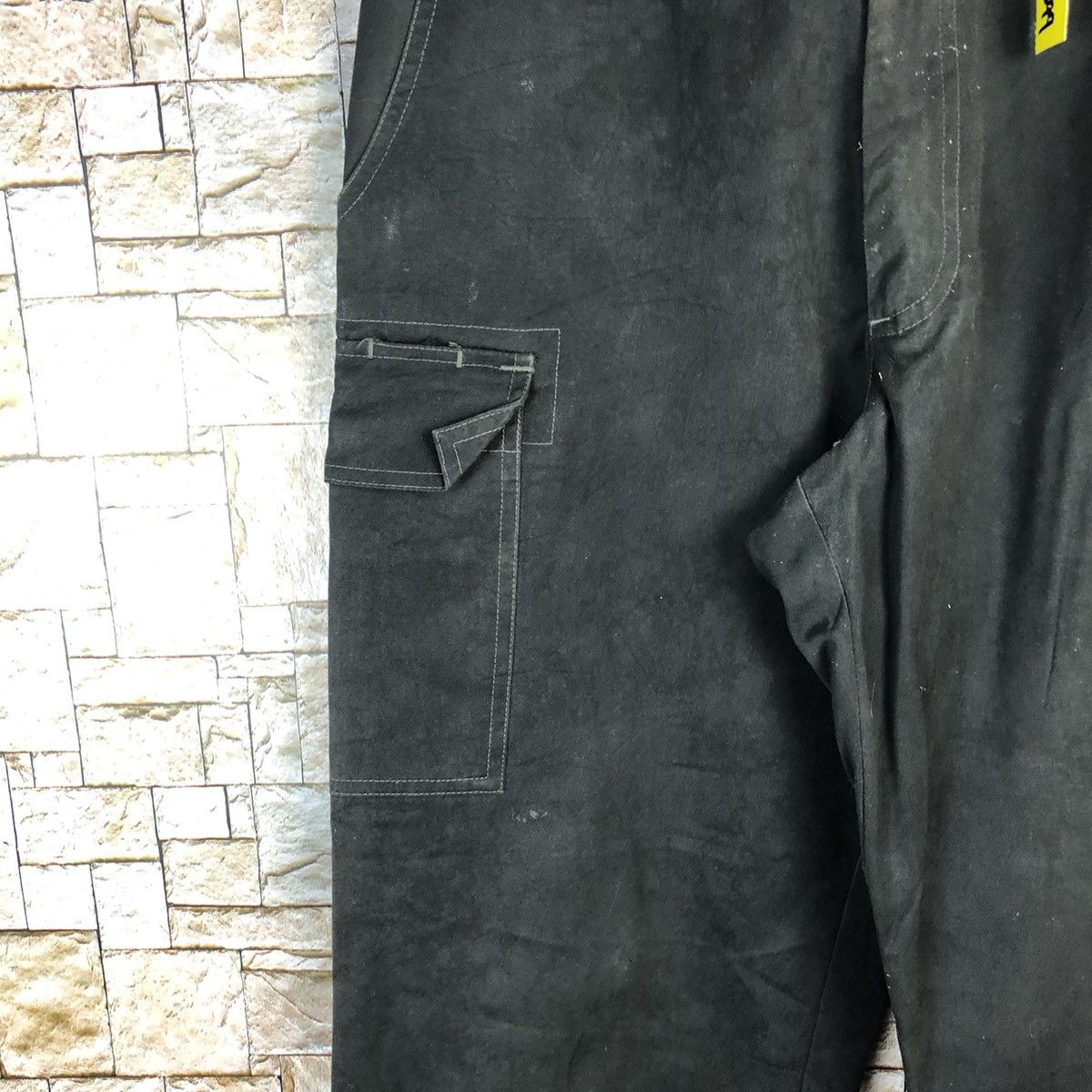 Japanese Brand Burtle Black Cargo Multipocket Pants #A599 Size US 32 / EU 48 - 9 Thumbnail