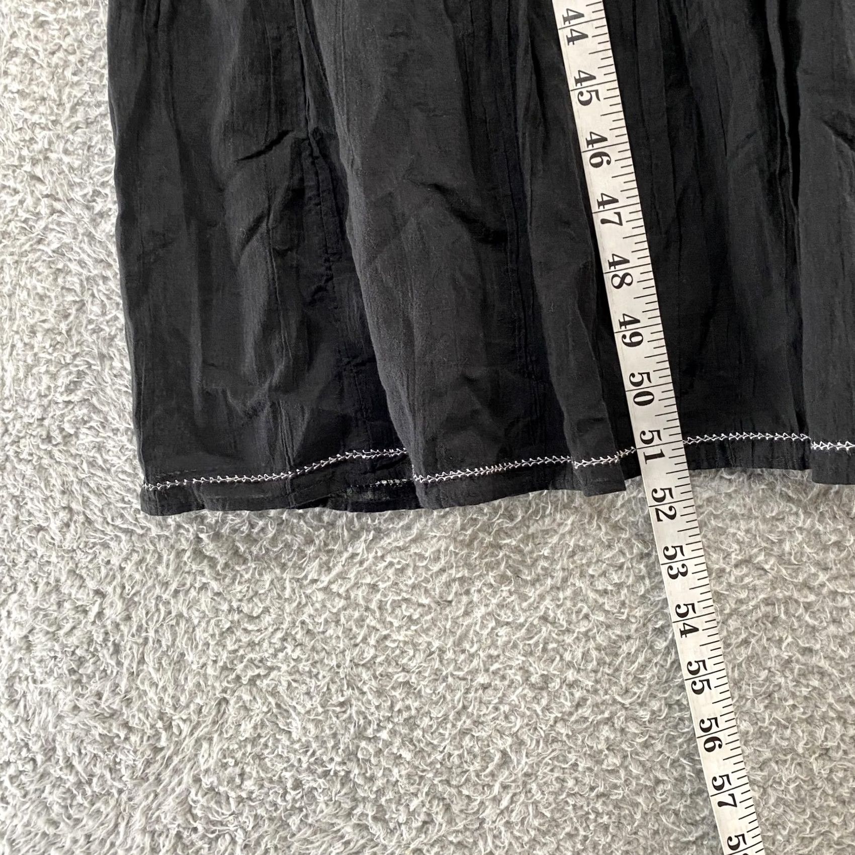 American Eagle Outfitters American Eagle Womens Small Black Smocked Tiered Boho Maxi Sundress Size S / US 4 / IT 40 - 5 Thumbnail