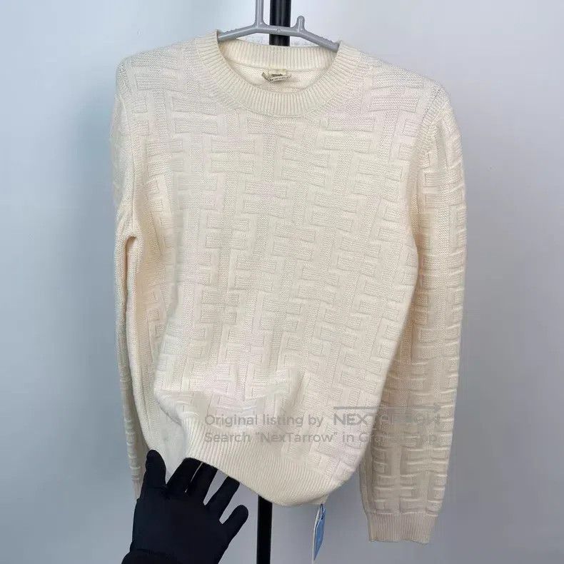 Hermes Hermes Sweater, White Size XS / US 0-2 / IT 36-38 - 3 Thumbnail