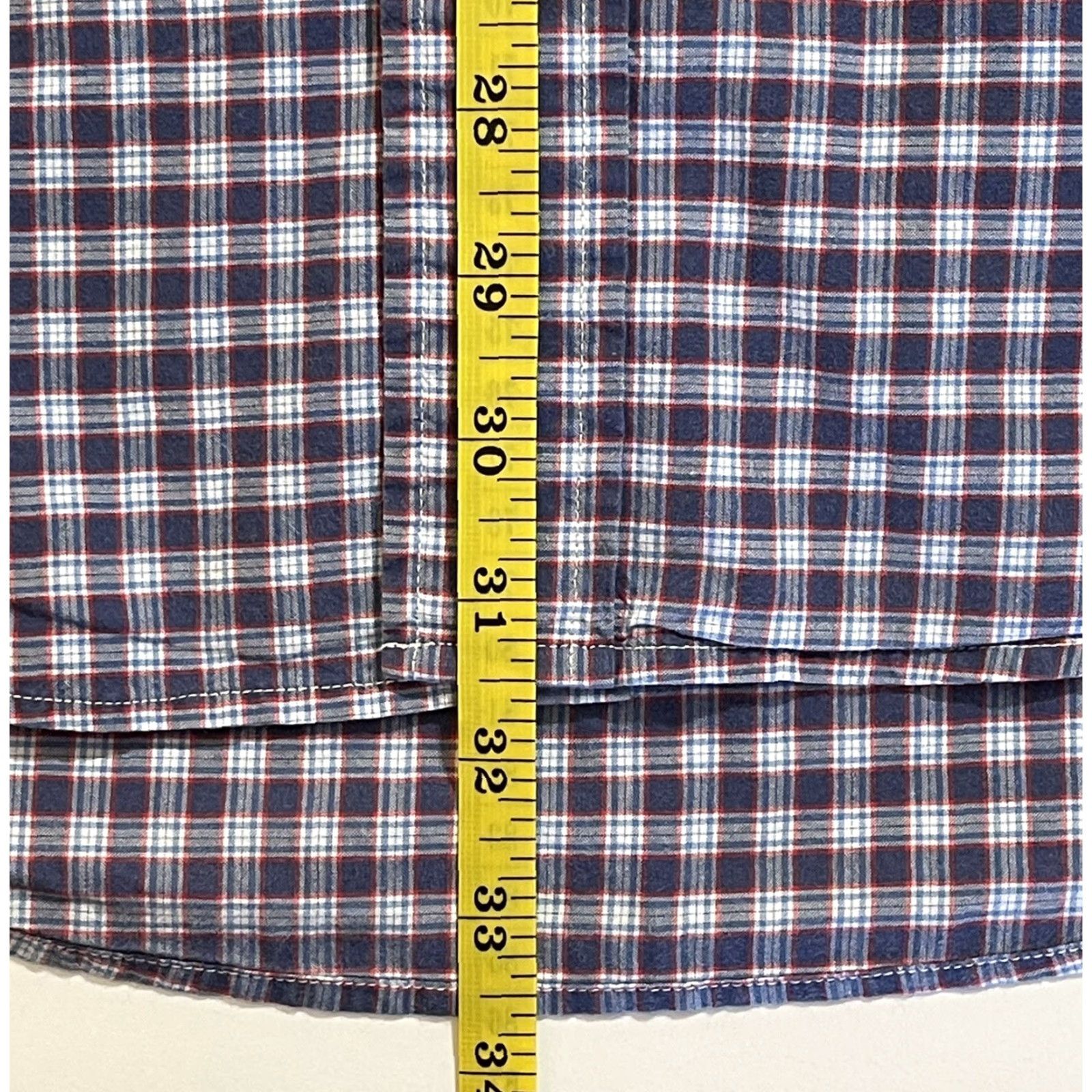 Tommy Hilfiger Tommy Hilfiger Shirt Mens Short Sleeve Button-Up Knit 100% Cotton Multicolor Check Casual Dad M Mens Size US M / EU 48-50 / 2 - 8 Thumbnail