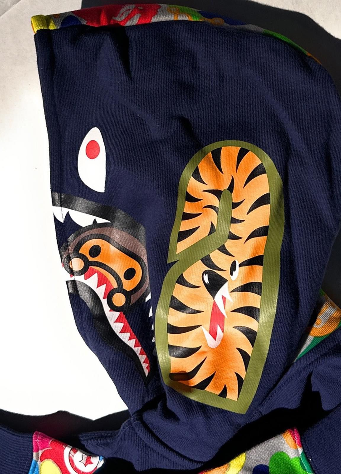 Bape BAPE x Baby Milo Kids Full Zip Shark Hoodie Multi Camo 120cm Size US XXS / EU 40 - 4 Thumbnail