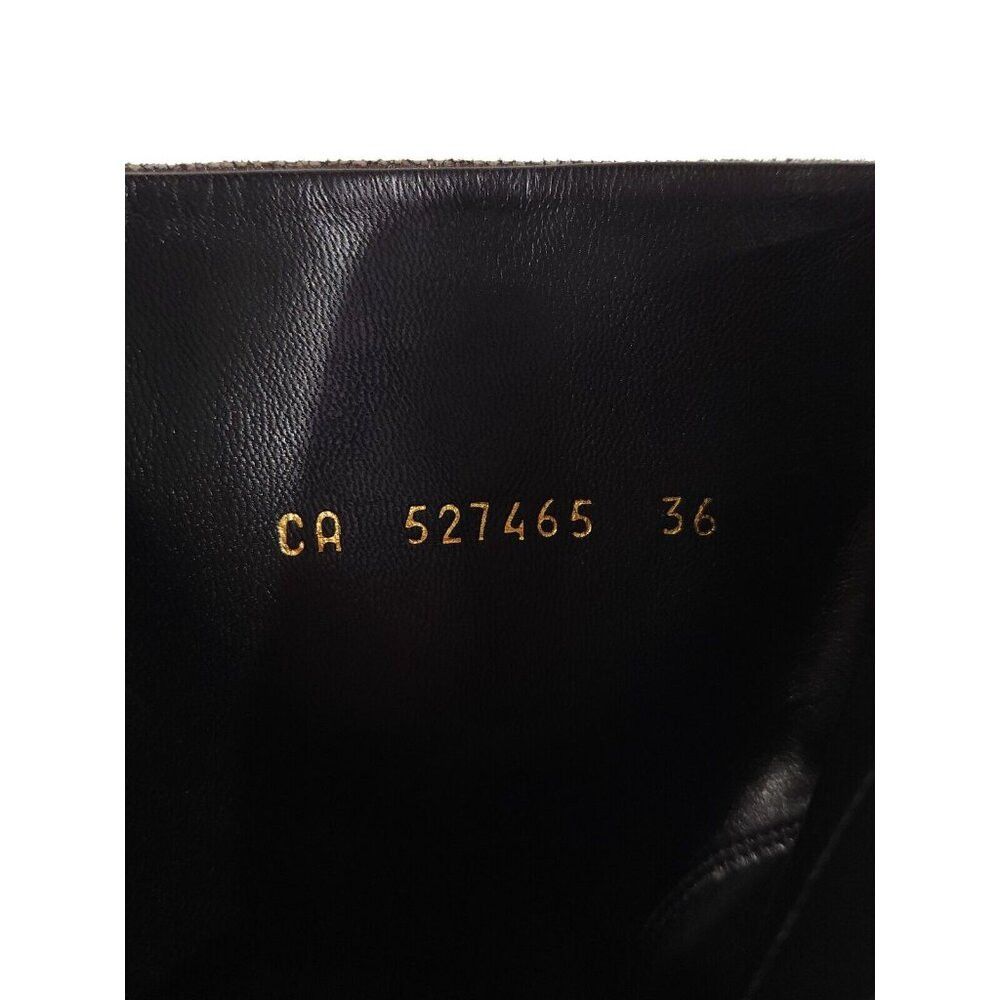 Saint Laurent Paris Saint Laurent Lou Ankle Boot 36 6 Metallic Leather Gun Metal Size US 6 / IT 36 - 8 Thumbnail