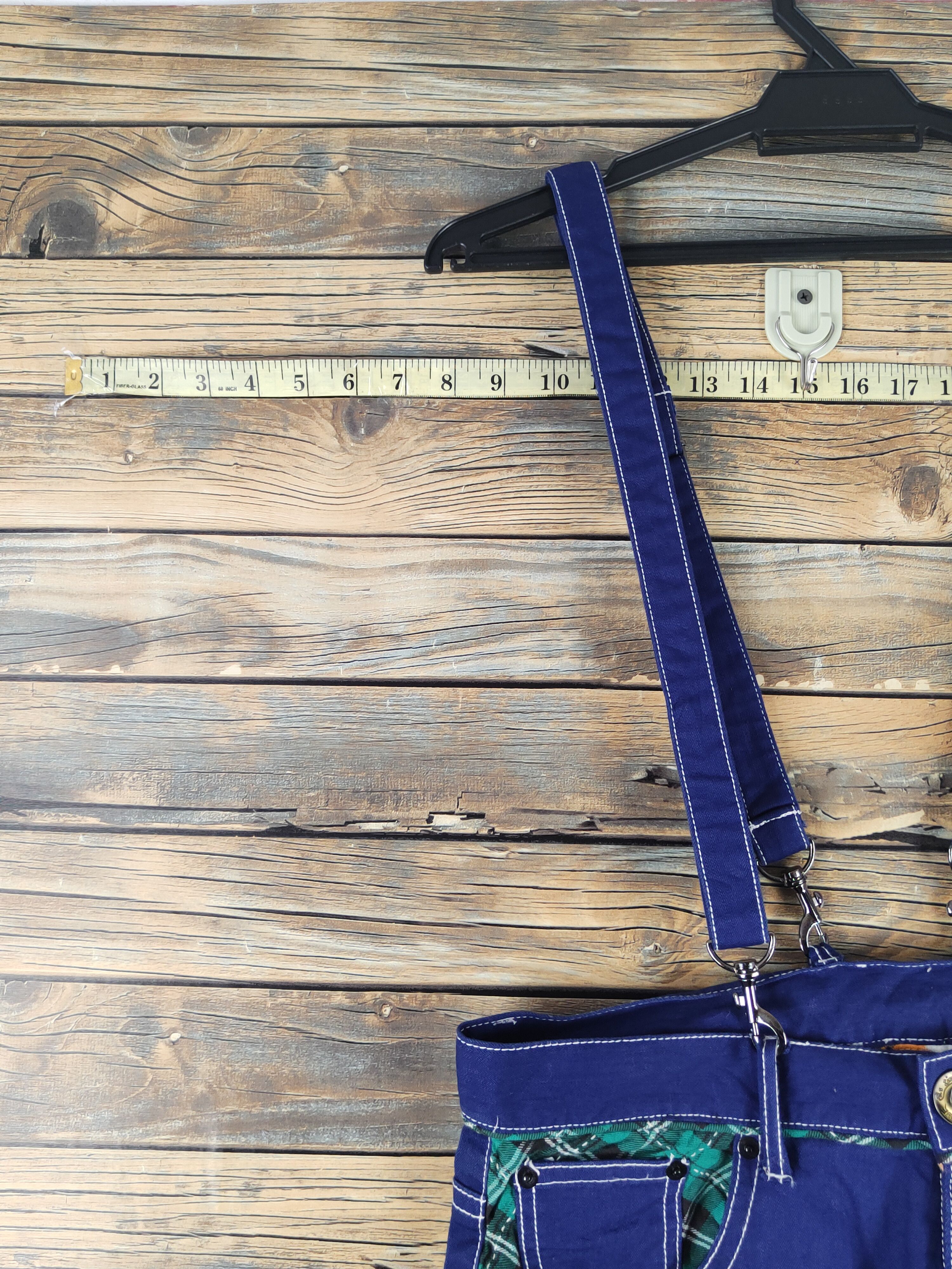 Japanese Brand × Vintage DL Japanese Brand Blue Suspender Pants #1084 Size 32" / US 10 / IT 46 - 3 Thumbnail