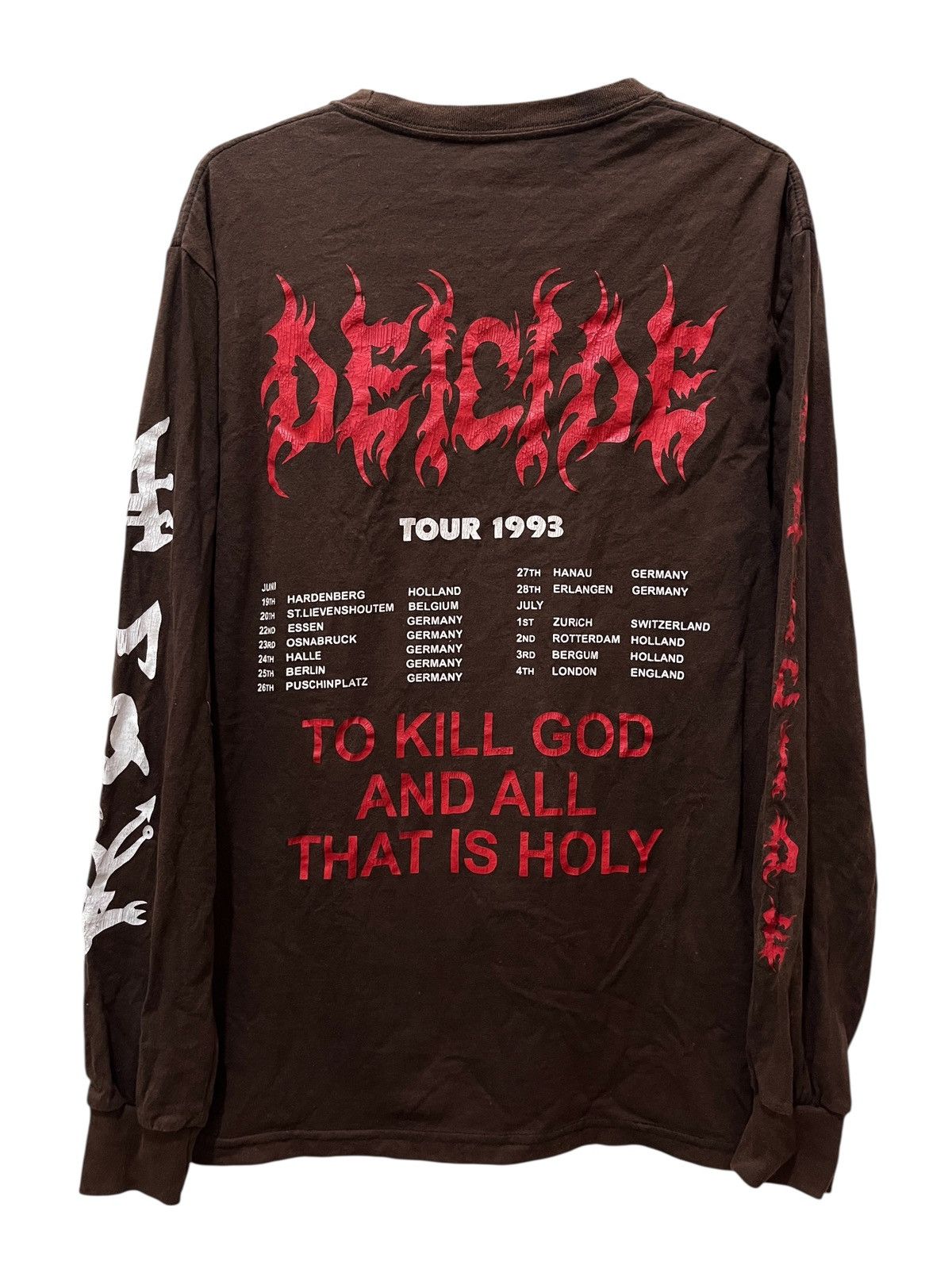 Vintage Vintage Deicide Amon Tour Longsleeve Size US L / EU 52-54 / 3 - 2 Thumbnail
