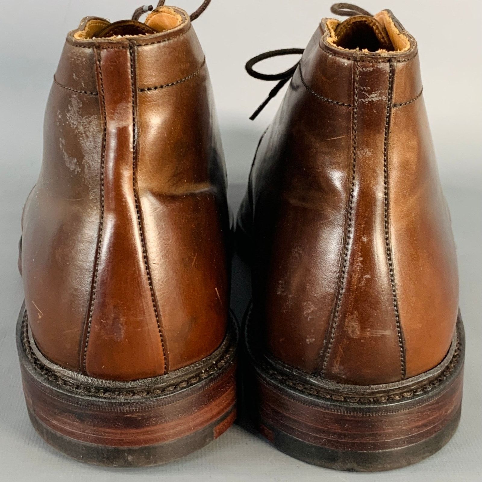 Ralph Lauren RALPH LAUREN Gifford Cordovan Leather Lace-Up Ankle Boots Size US 10.5 / EU 43-44 - 3 Thumbnail