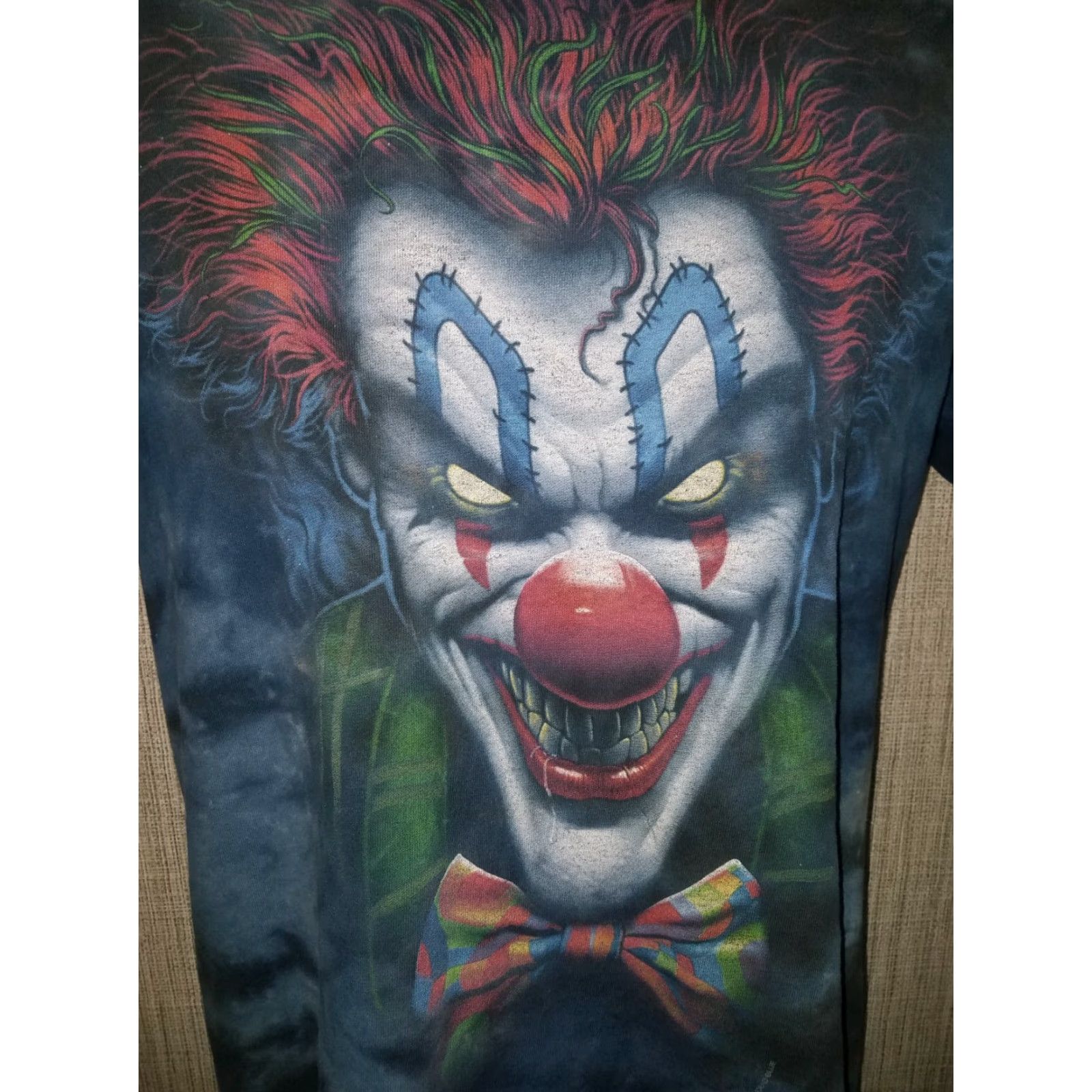 Liquid Blue Liquid Blue Tye-Dye Blue Graphic Clown T-Shirt Mens S Size US S / EU 44-46 / 1 - 2 Thumbnail