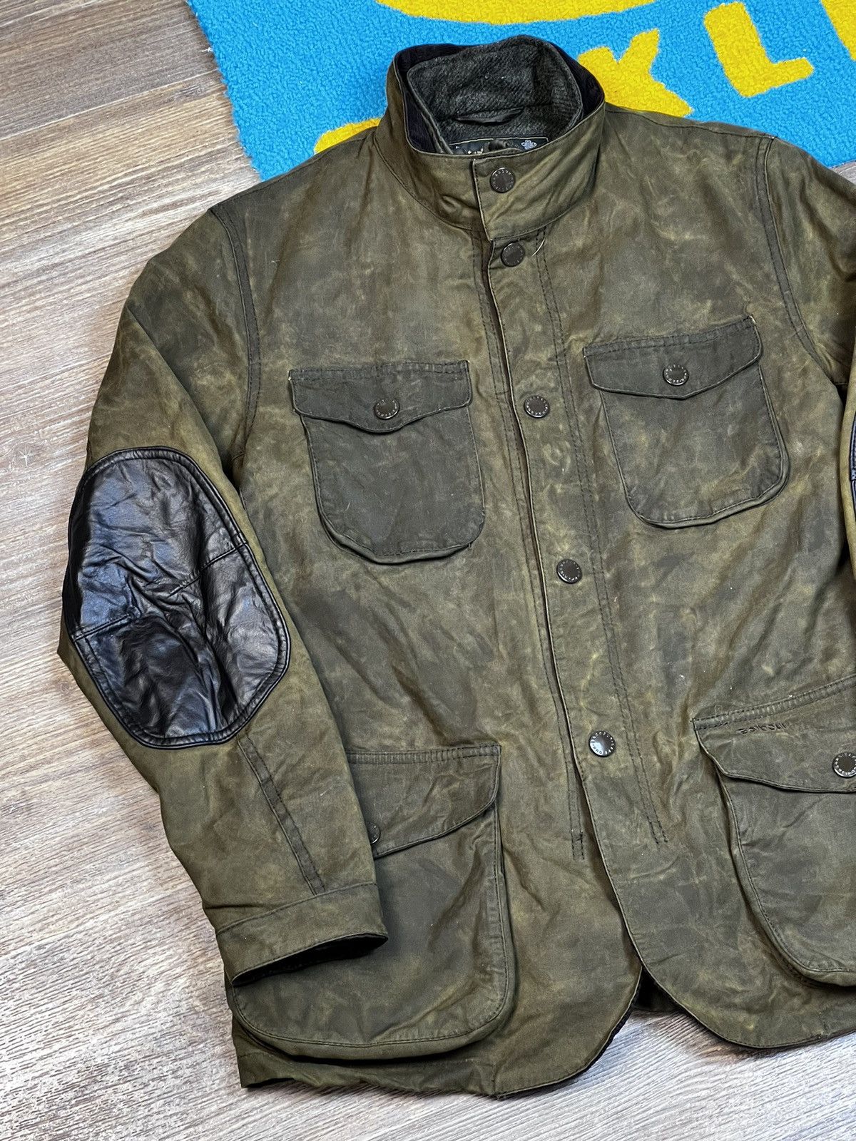 Barbour Barbour Ogston Green Waxed Jacket with Elbow Size US S / EU 44-46 / 1 - 3 Thumbnail