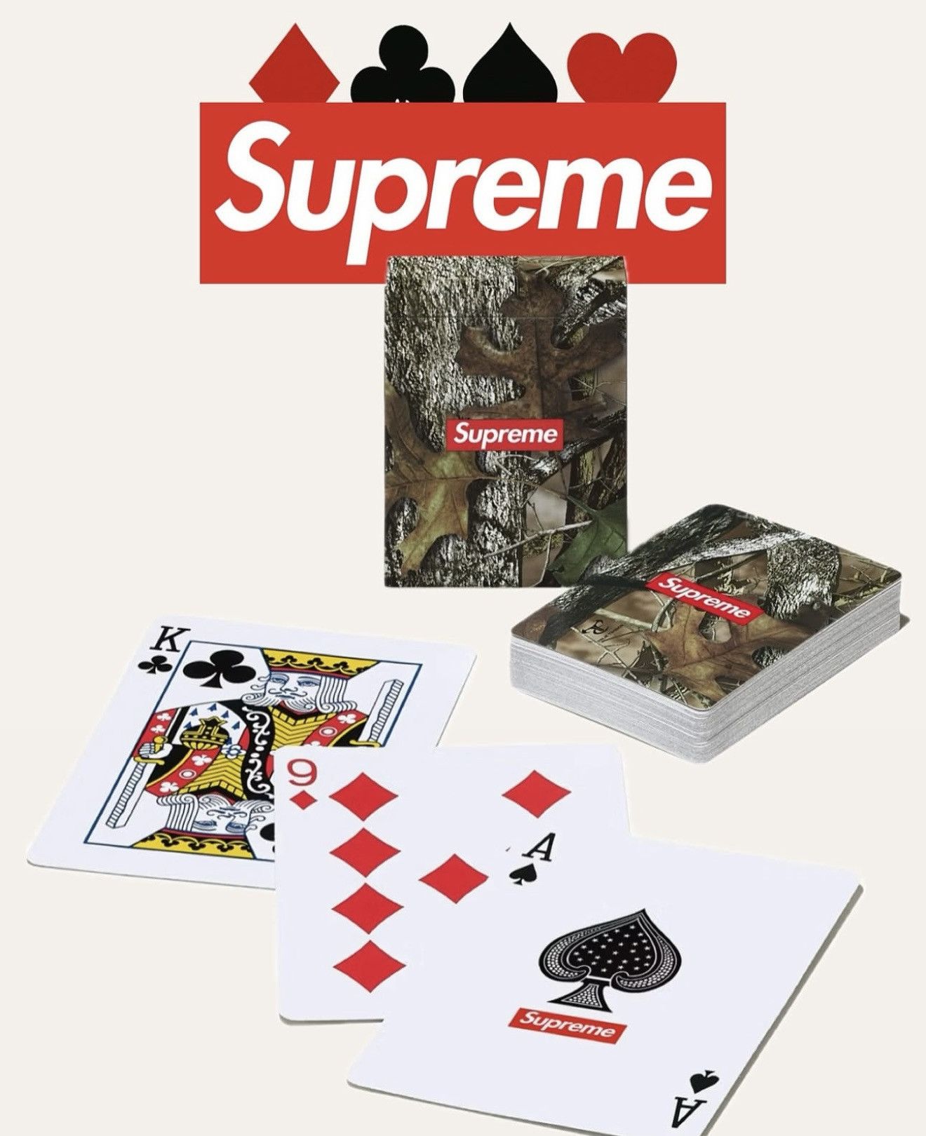 Camo Playing Cards - Shop - Supreme