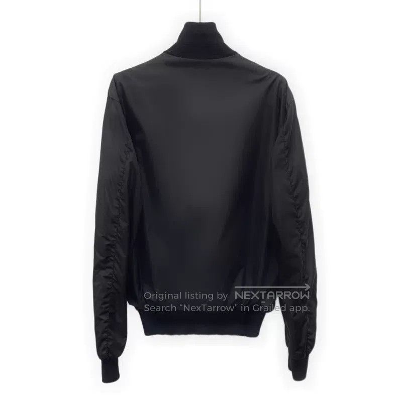 Prada Prada Black triangle wool stand-up collar zipper long-slee Size US S / EU 44-46 / 1 - 2 Thumbnail