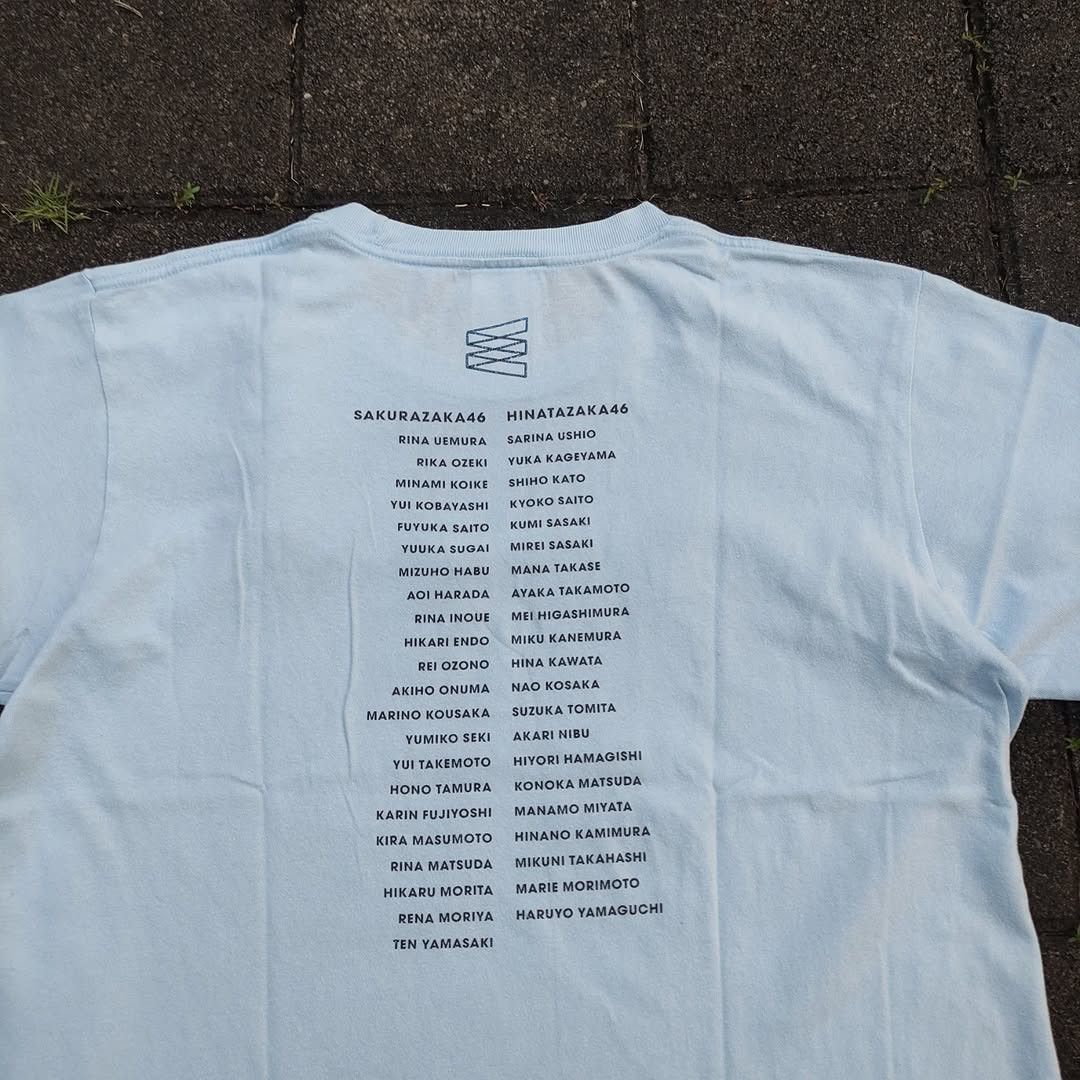 Band Tees W-Keyaki Fes 2022 Sakurazaka46 Hinatazaka46 Idol Tee Size US M / EU 48-50 / 2 - 2 Thumbnail