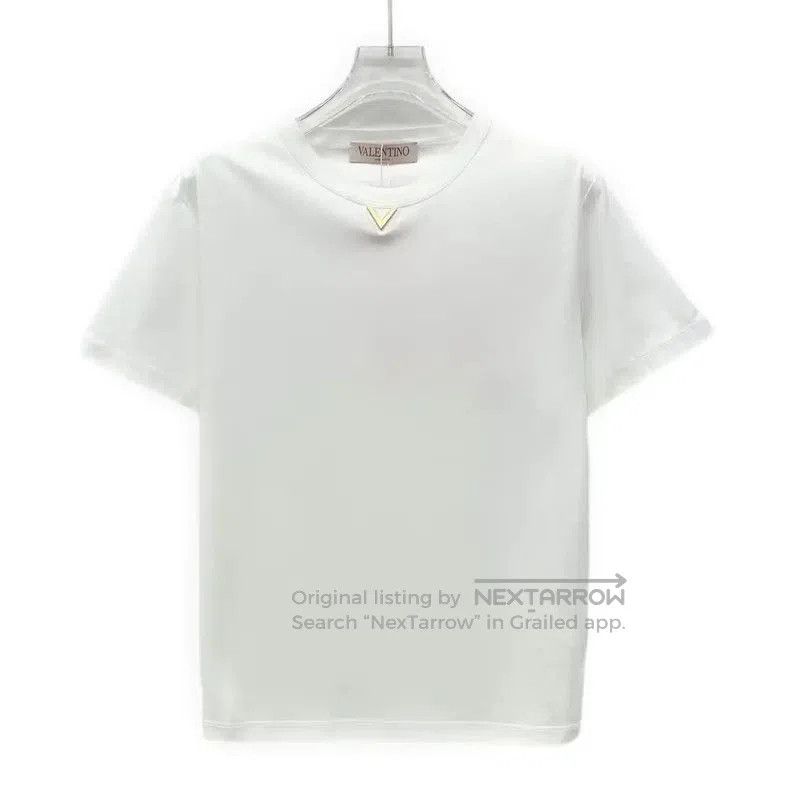 Valentino Valentino White Cotton T-Shirt for Women . Size M / US 6-8 / IT 42-44 - 1 Thumbnail