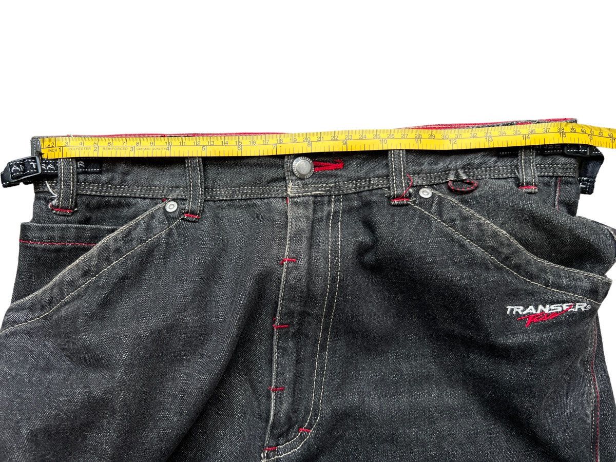 Japanese Brand Transer Jeans Hip Hop Skateboard Multipocket Baggy Jeans 31 Size 31" - 13 Thumbnail