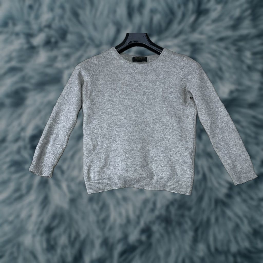 Charter Club Charter Club Sweater Crewneck 100% Cashmere Gray Small Women's Pullover Knit Crew Neck Casual Regular Fit Size S / US 4 / IT 40 - 1 Thumbnail