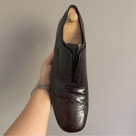 Prada Prada Brown Leather Wingtip Brogues Dress Shoes - 9.5 🇮🇹 Size US 9.5 / EU 42-43 - 4 Thumbnail