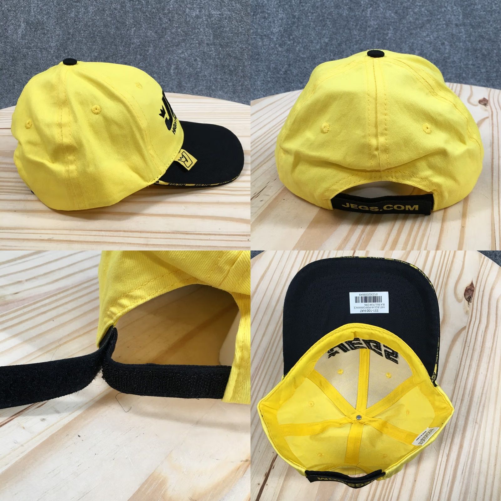 Vintage Jegs Baseball Cap Unisex Yellow OS Curved Brim Embroidered Logo High Performance Size ONE SIZE - 8 Thumbnail