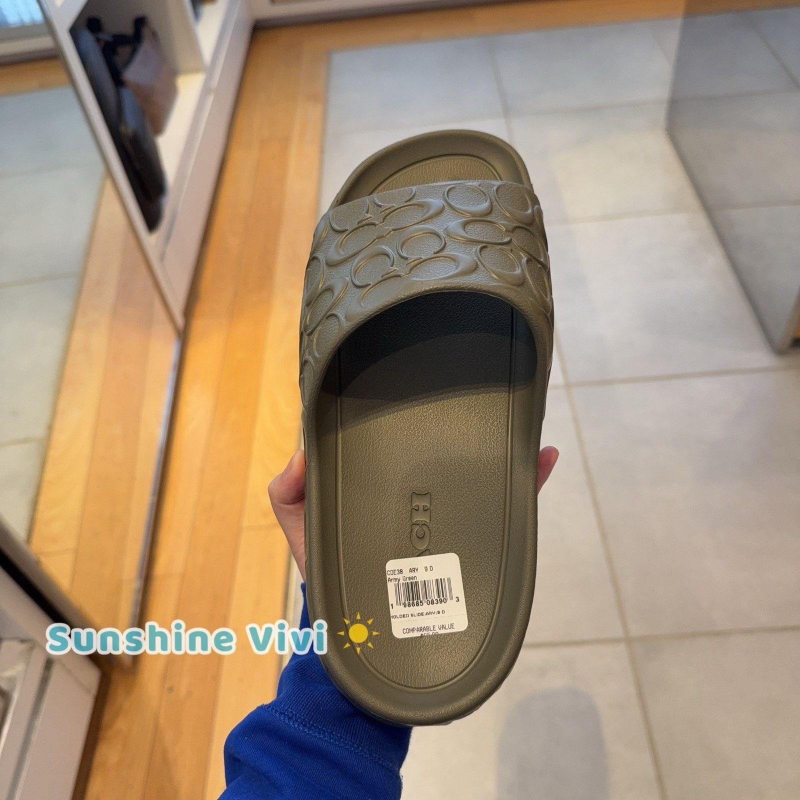Coach NWT Coach Men's Bay Slide In Signature Army Green CDE38 us 9 Size US 9 / IT 39 - 5 Thumbnail