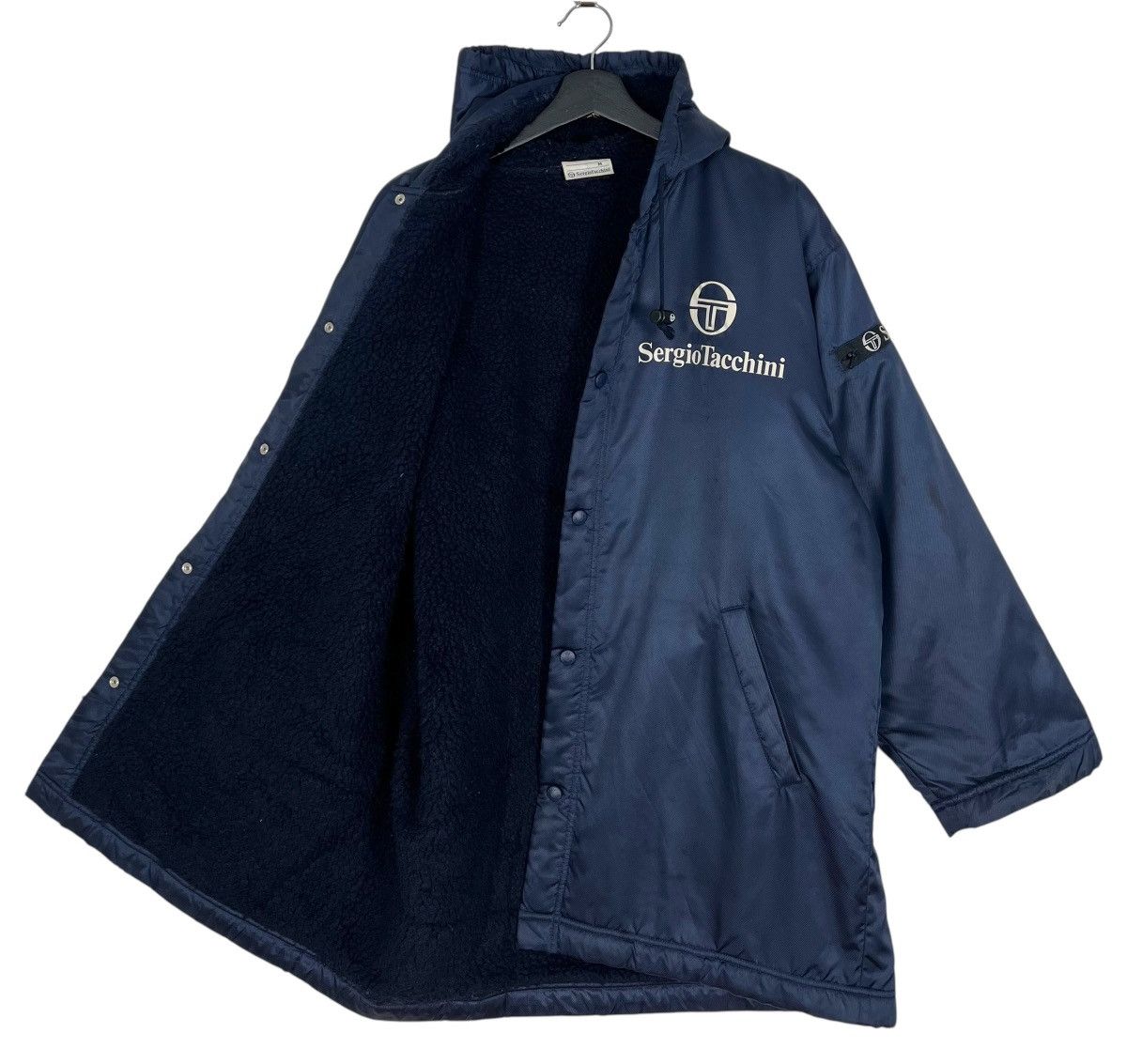 Sergio Tacchini Vintage Sergio Tacchini Fur Lined Coach Jacket Size US M / EU 48-50 / 2 - 3 Thumbnail