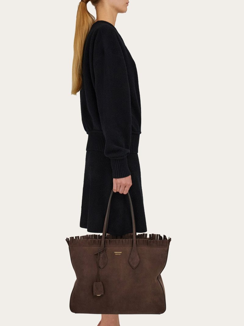 Salvatore Ferragamo o1s1rm0526 Size : OS / Leather Tote Bag in Brown Size ONE SIZE - 6 Thumbnail