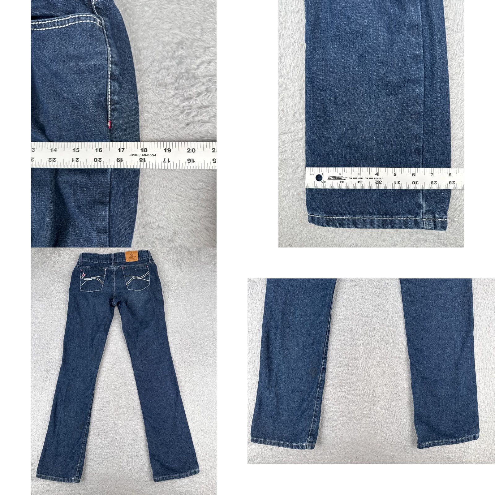 LAPCO Jeans Women Bootcut Denim 28x33 Blue Flame-Resistant Mid Rise 4 Regular 5-Pocket CAT2 Vintage No