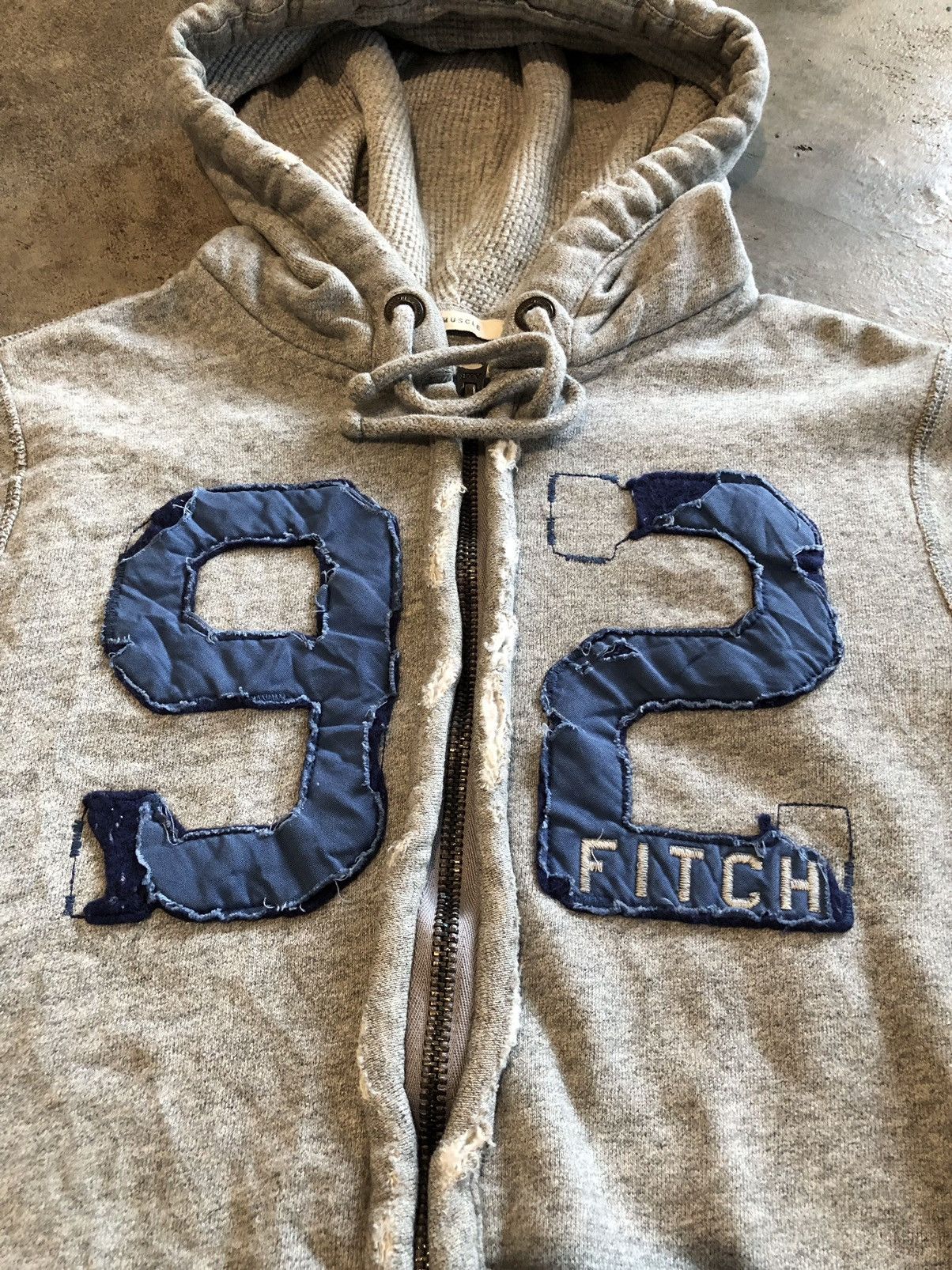 If Six Was Nine JAPANESE ABERCROMBIE & FITCH DISTRESSED ZIP HOODIE LGB STYLE Size US XL / EU 56 / 4 - 6 Thumbnail