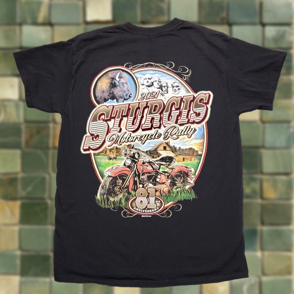 Vintage Sturgis Motorcycle Rally Shirt Mens Small Black Biker Crewneck Casual 2021 TEE Size US S / EU 44-46 / 1 - 1 Thumbnail