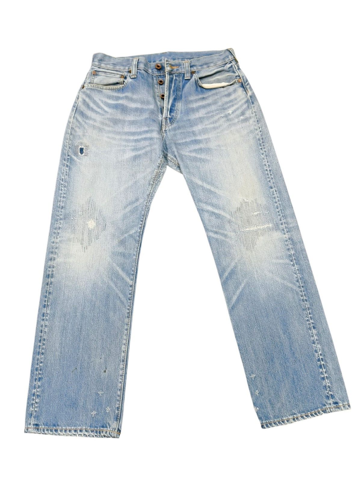 BRU NA BOINNE BRU NA BOINNE Repaired Distressed Japanese designer Size US 31 - 1 Thumbnail