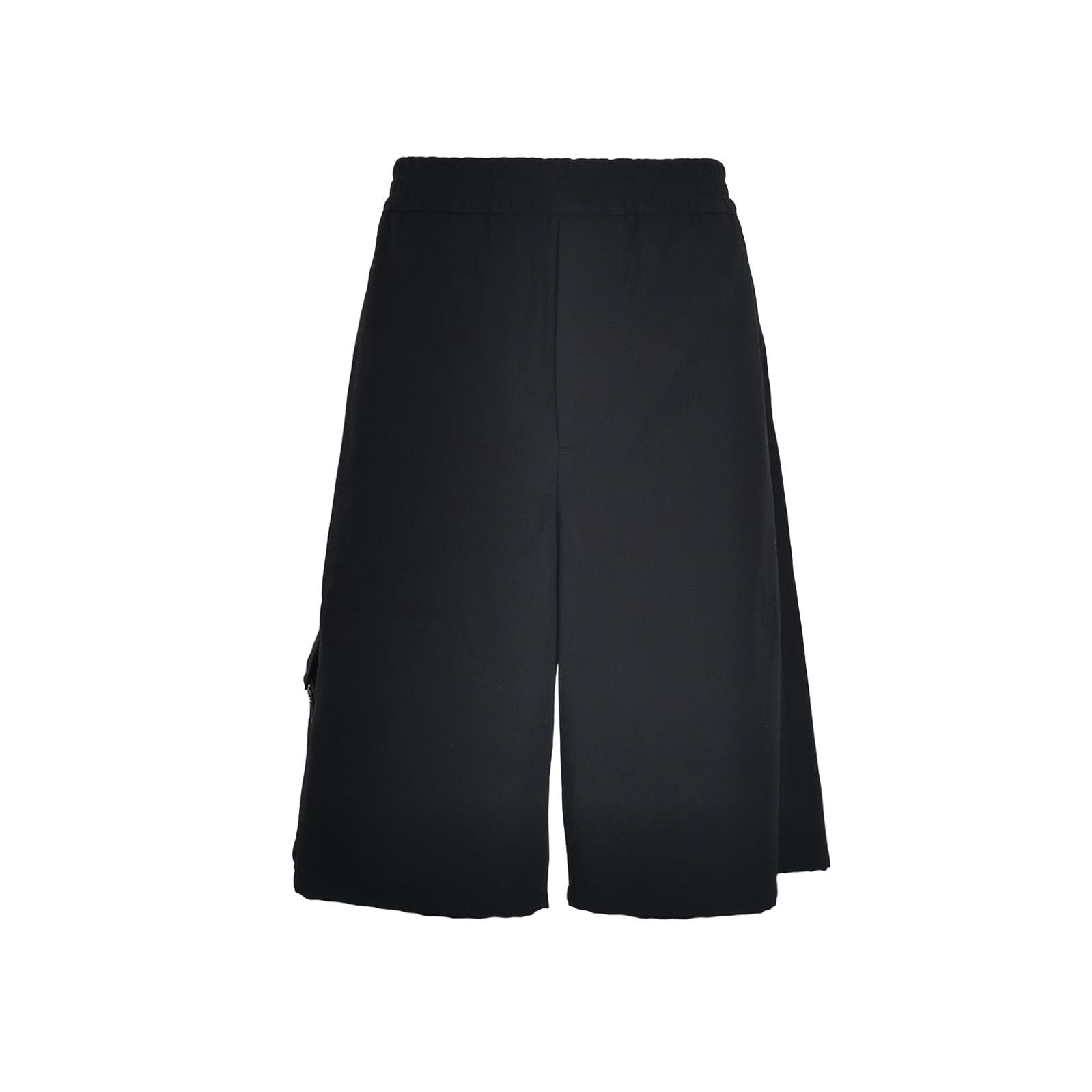 Prada Prada Black Wool Logo Shorts in Large Size - dmc Size 28" / US 6 / IT 42 - 1 Thumbnail