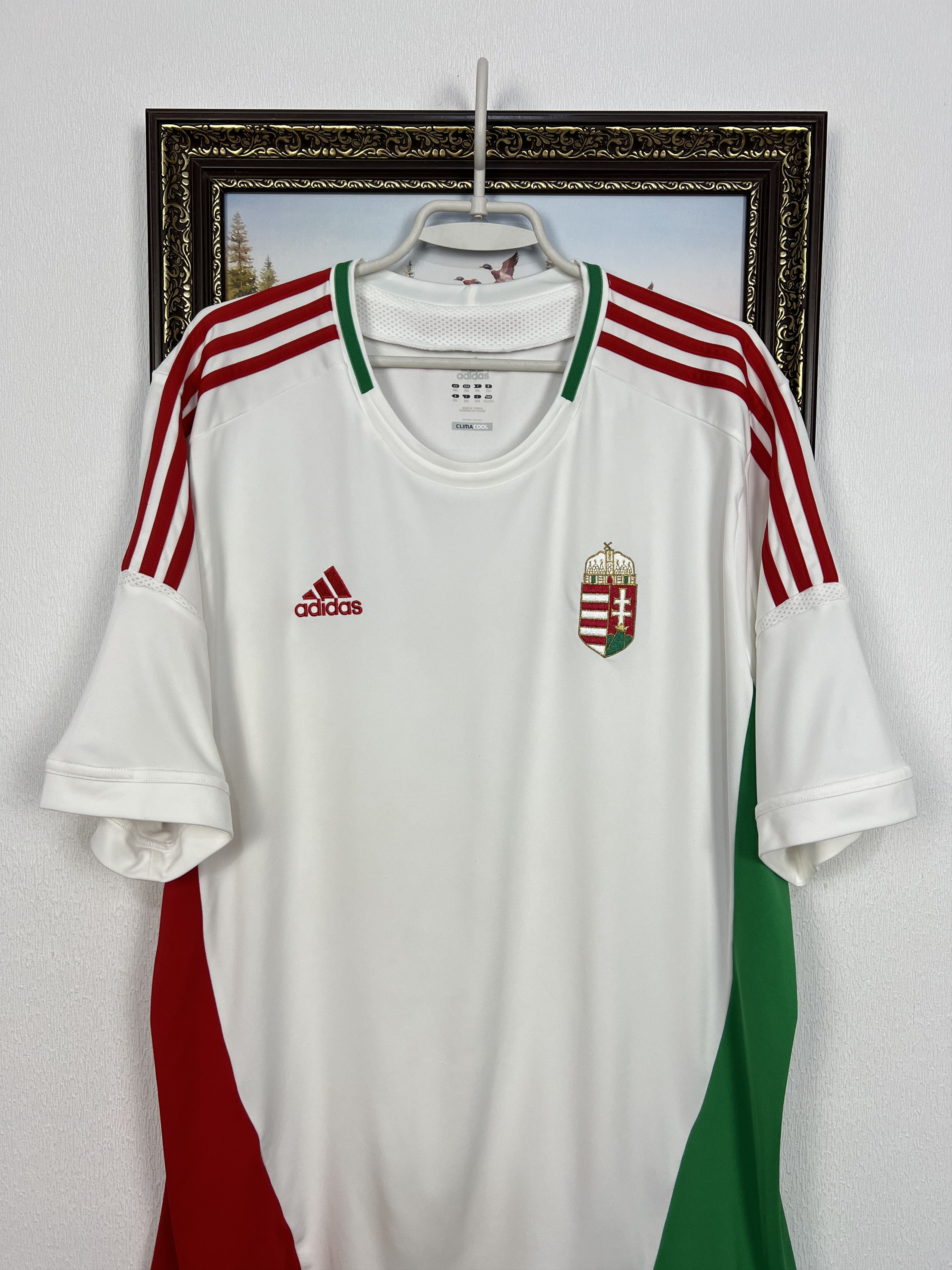 Adidas Hungary Away football shirt 2012 Soccer Adidas Jersey Size US XXL / EU 58 / 5 - 2 Thumbnail