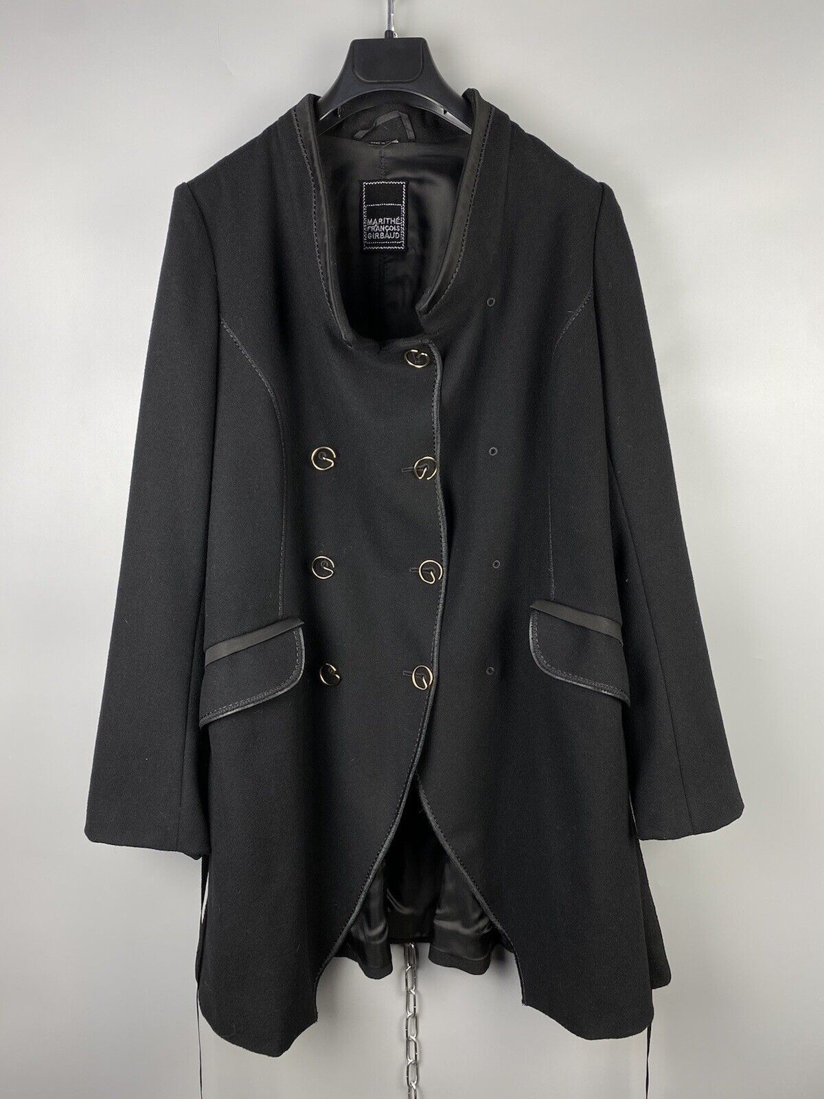 Marithe + Francois Girbaud Marithe Francois Girbaud Avant Garde Wool Long Coat Size M / US 6-8 / IT 42-44 - 1 Thumbnail