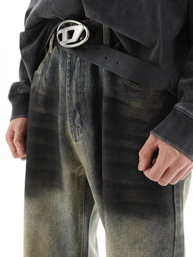 Japanese Brand Retro loose straight leg micro flared jeans Size US 30 / EU 46 - 3 Thumbnail