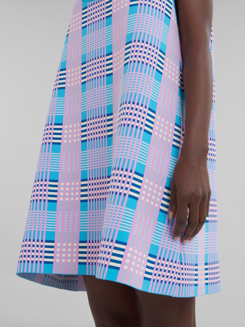 Marni o1f1d3z0725 Techno Knit A-Line Dress in Multicolor Size XS / US 0-2 / IT 36-38 - 5 Thumbnail