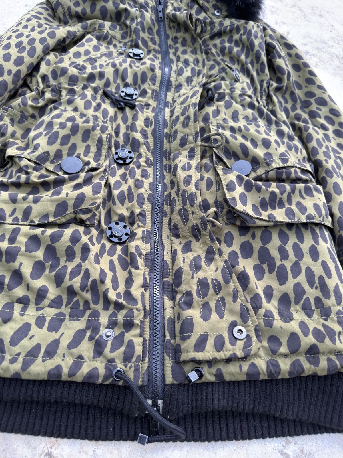 SLY SLY Baroque Japan Raccoon Fur Jacket Leopard Design bondage Size M / US 6-8 / IT 42-44 - 12 Thumbnail