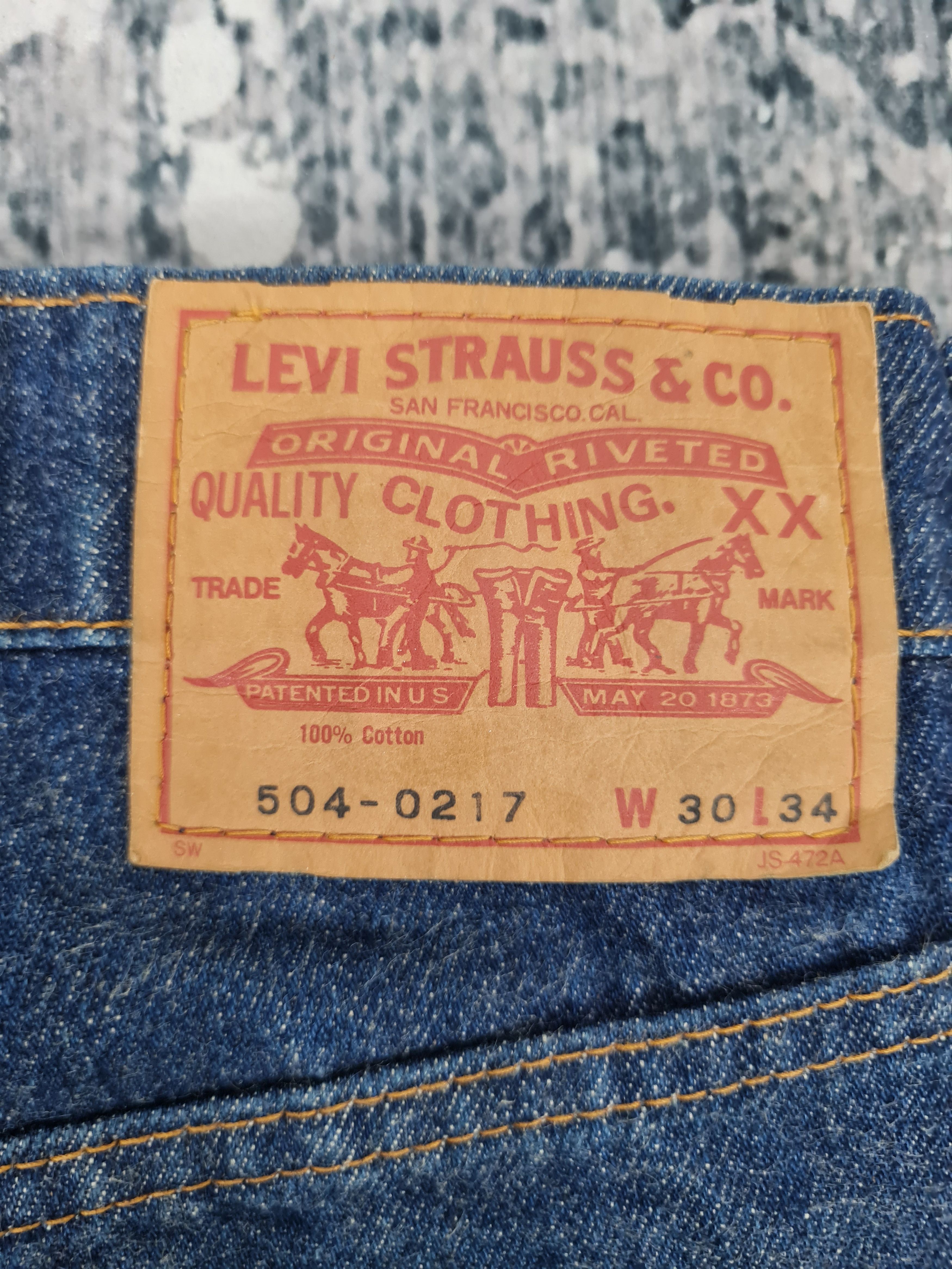 Levi's Vintage Clothing Vintage LEVIS 504-0217 Cropped Blue Jeans L0375 Size 29X27.5 Size US 29 - 8 Thumbnail