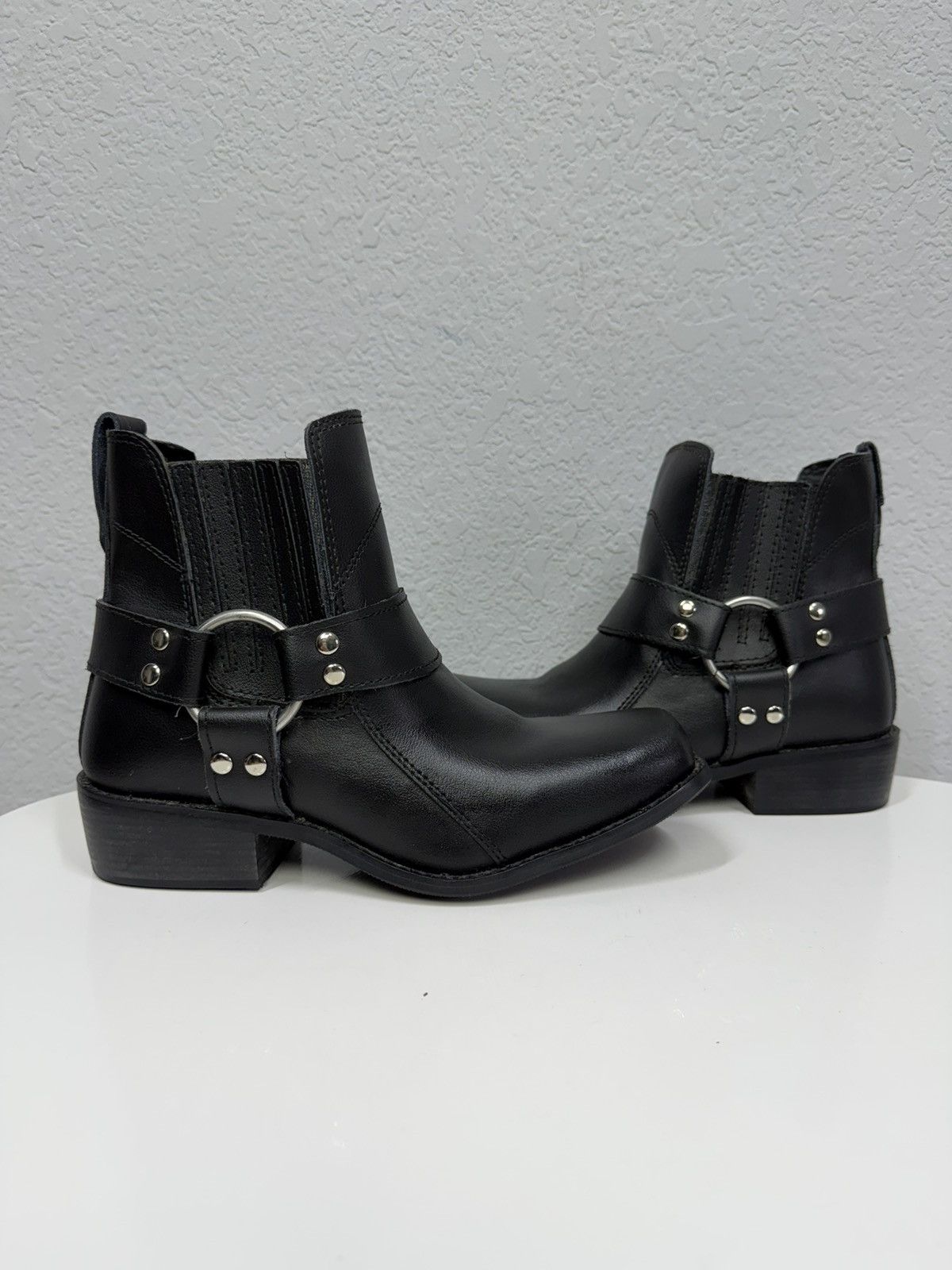 If Six Was Nine Vintage Italian AS 98 Rick Owens Style Leather Cowboy Boots Size US 9 / EU 42 - 1 Thumbnail
