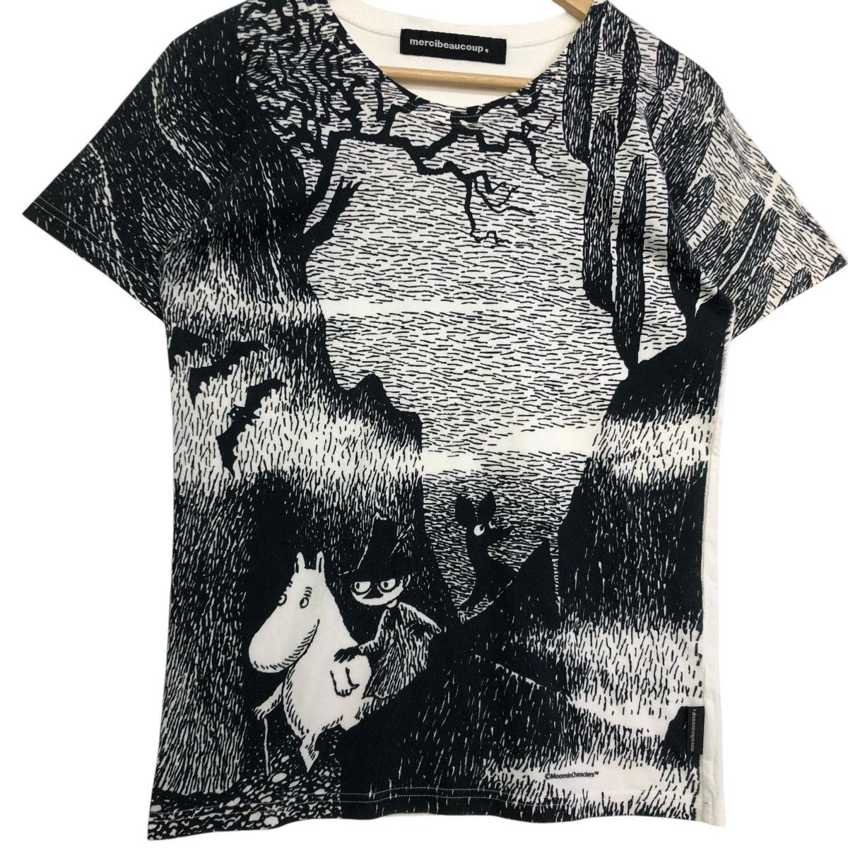 Anime × mercibeaucoup *MERCIBEAUCOUP X MOOMIN CHARACTER Overprint women tee Size S / US 4 / IT 40 - 2 Thumbnail