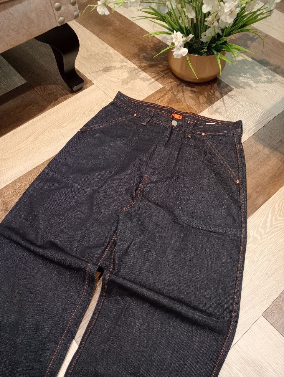 Hiroshi Kato KATO TOOL PROJECT JAPAN INDIGO DENIM PANTS Size US 29 - 4 Thumbnail