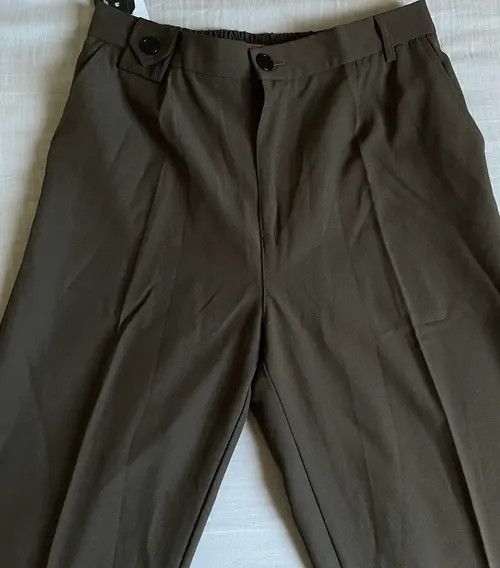 Japanese Brand Brown Baggy Straight Leg Pants Size US 32 / EU 48 - 4 Thumbnail