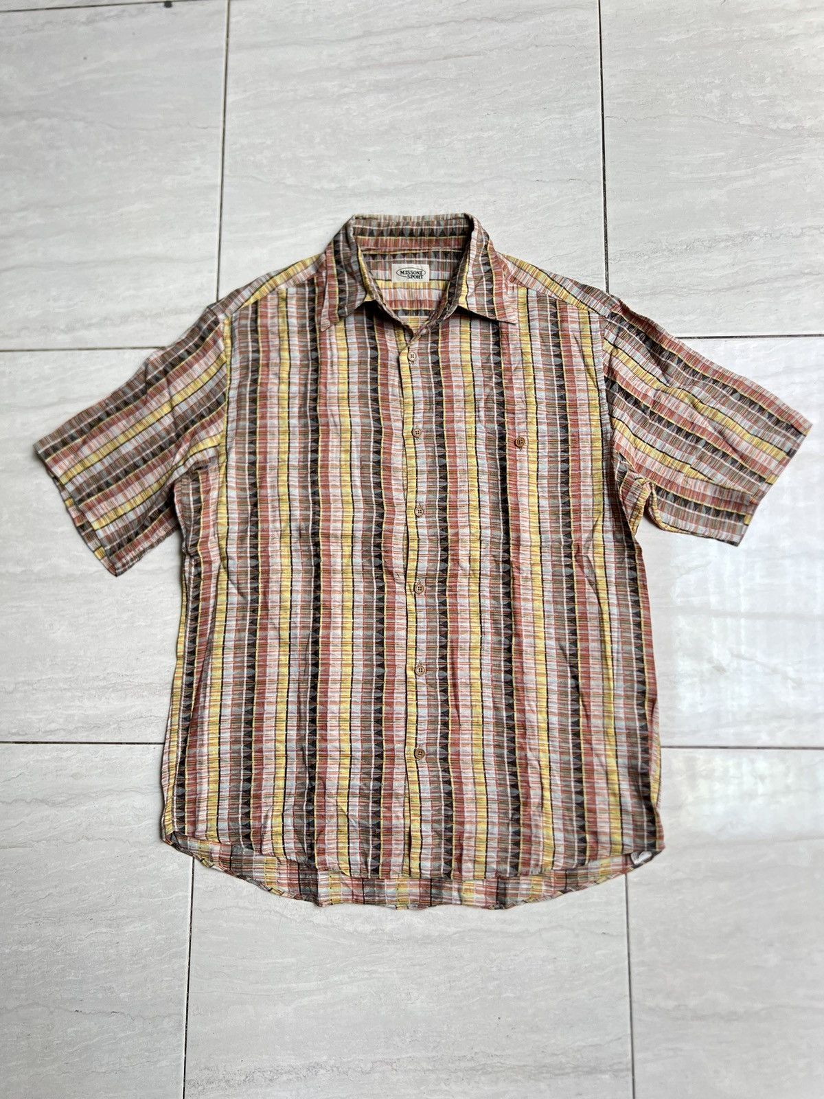 Missoni MISSONI SPORT Signature Motive Shirt Size 54L - 1 Thumbnail