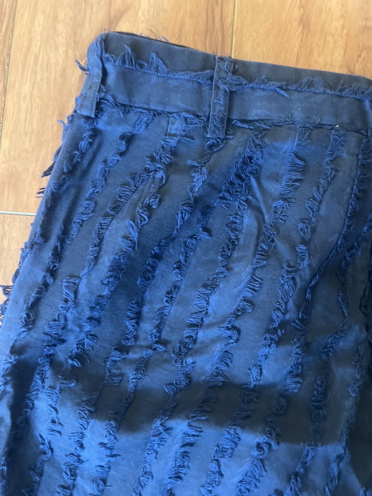 Schnaydermans Fringe Pattern Navy Pants Size US 31 - 3 Thumbnail