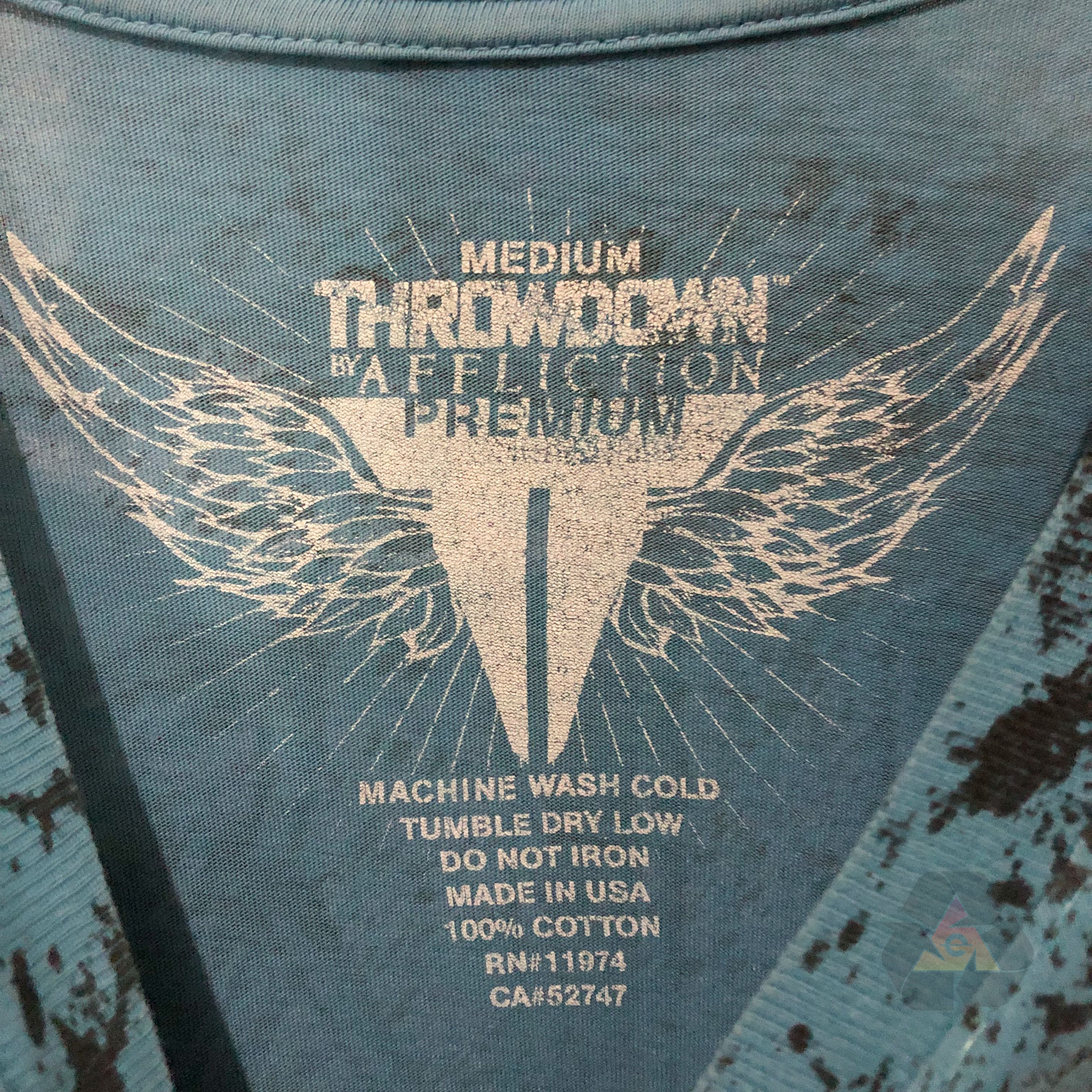 Affliction Vintage Throwdown By Affliction Rare Big Logo T-Shirt Y2K Size US M / EU 48-50 / 2 - 6 Thumbnail