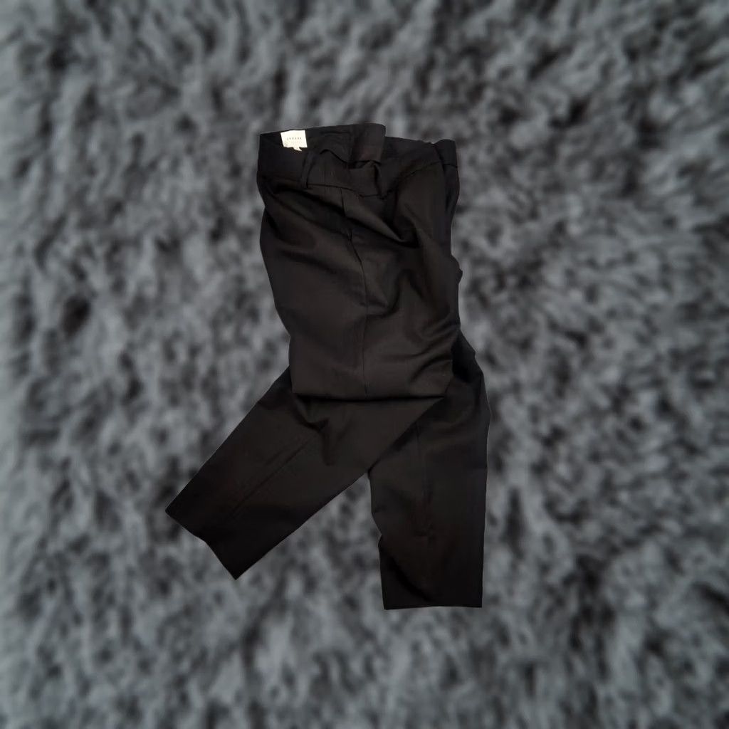 Vintage Sezane Paris Design Black Womens Ankle Trouser Pants Size 32" / US 10 / IT 46 - 1 Thumbnail