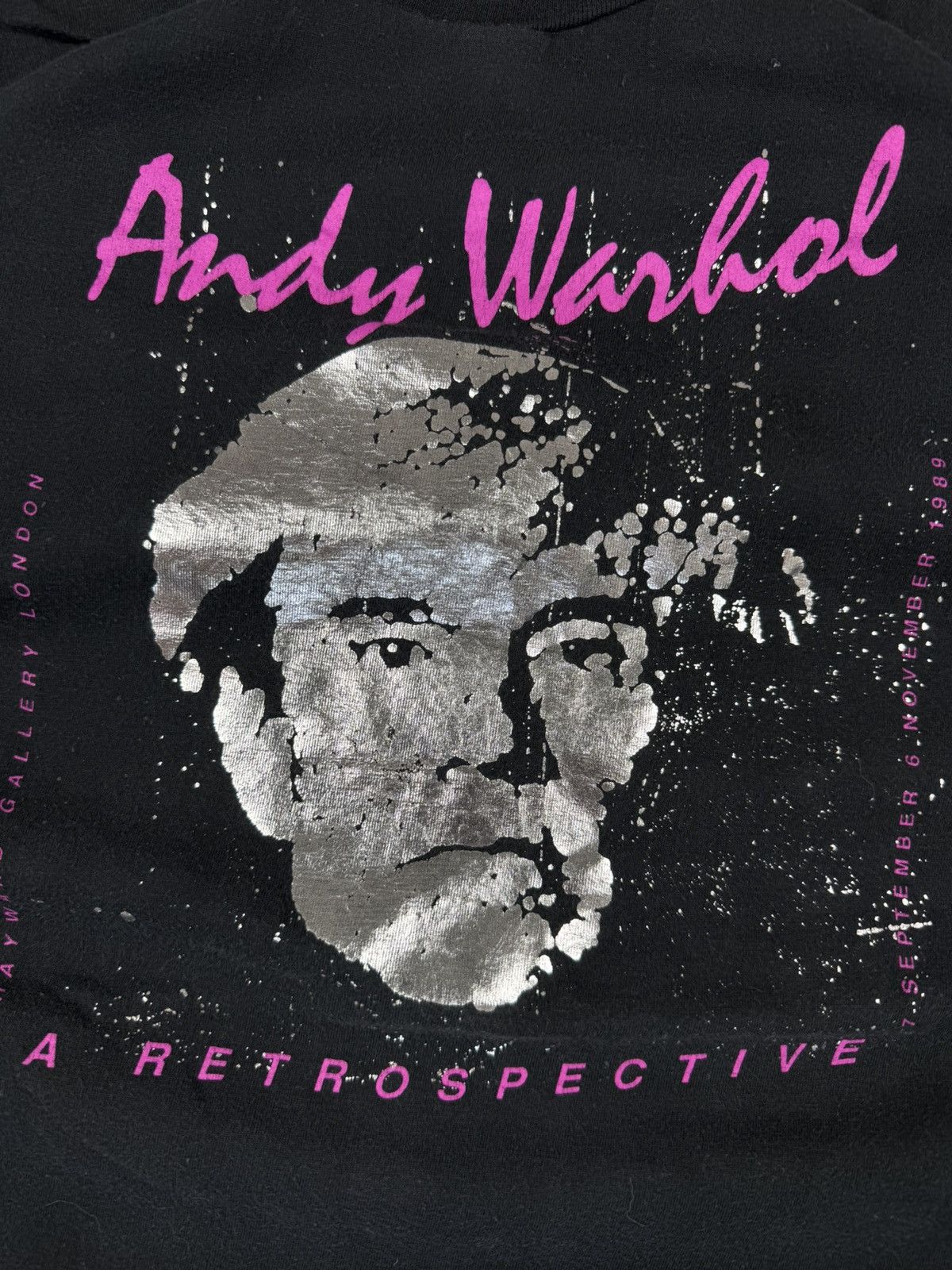 Andy Warhol × Vintage Rare Vintage 1989 Andy Warhol a retrospective graphic tee Size US XL / EU 56 / 4 - 5 Thumbnail