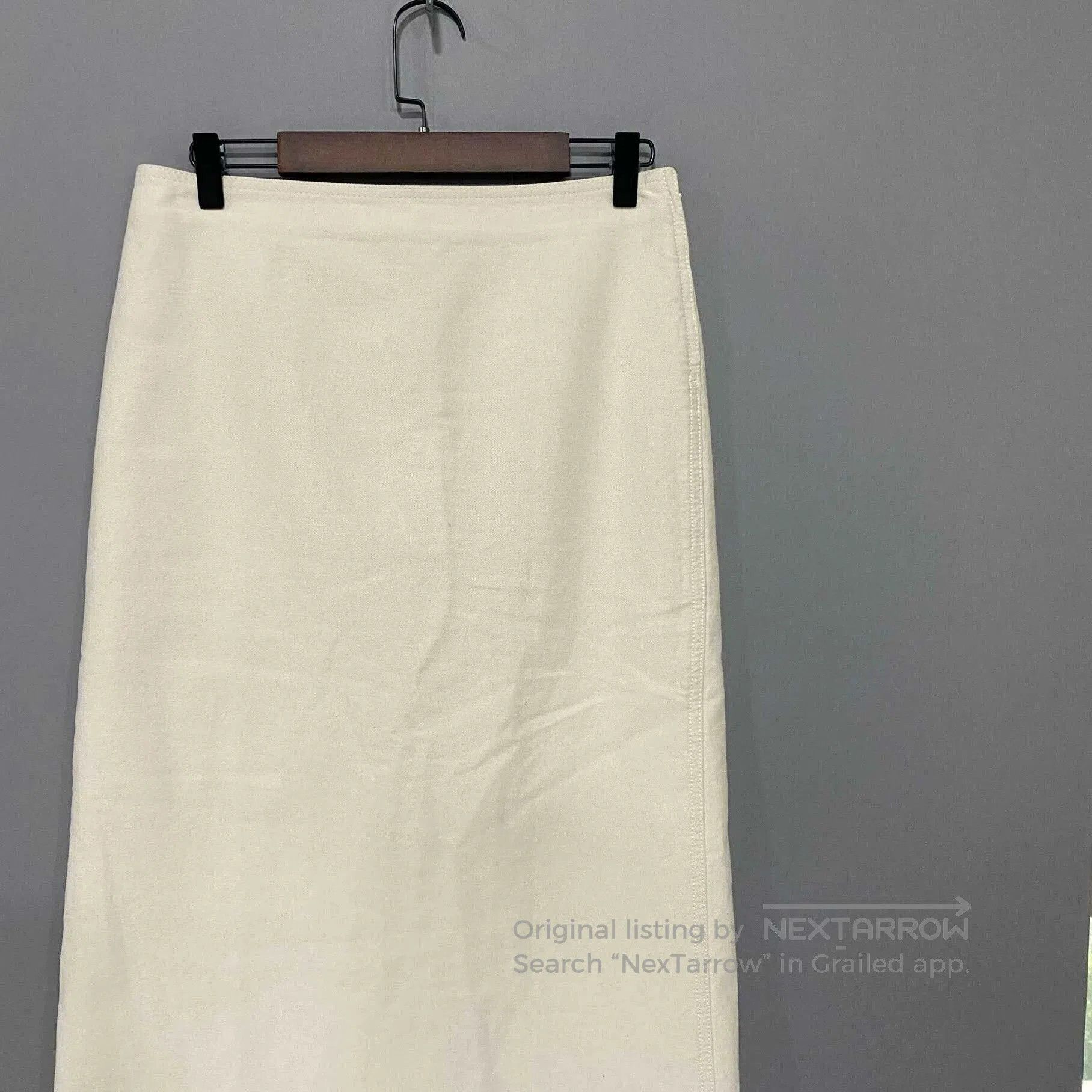 Prada PRADA Triangle Logo Denim Paneled Long Skirt. Size 39" - 2 Thumbnail