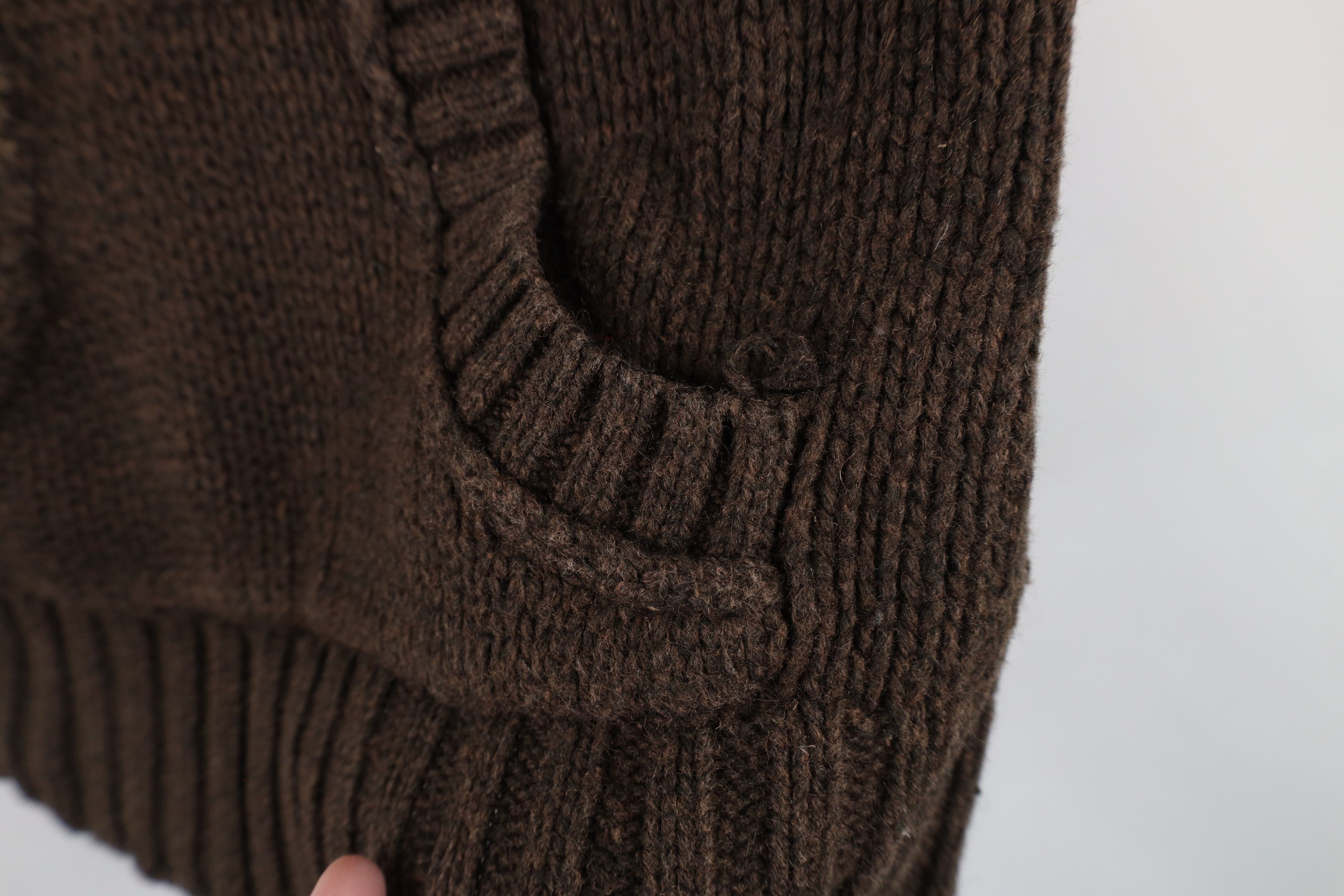 Mossimo × Vintage Vintage 90s Y2K Mossimo Cropped Bella Knit Hoodie Sweater Size XS / US 0-2 / IT 36-38 - 4 Thumbnail
