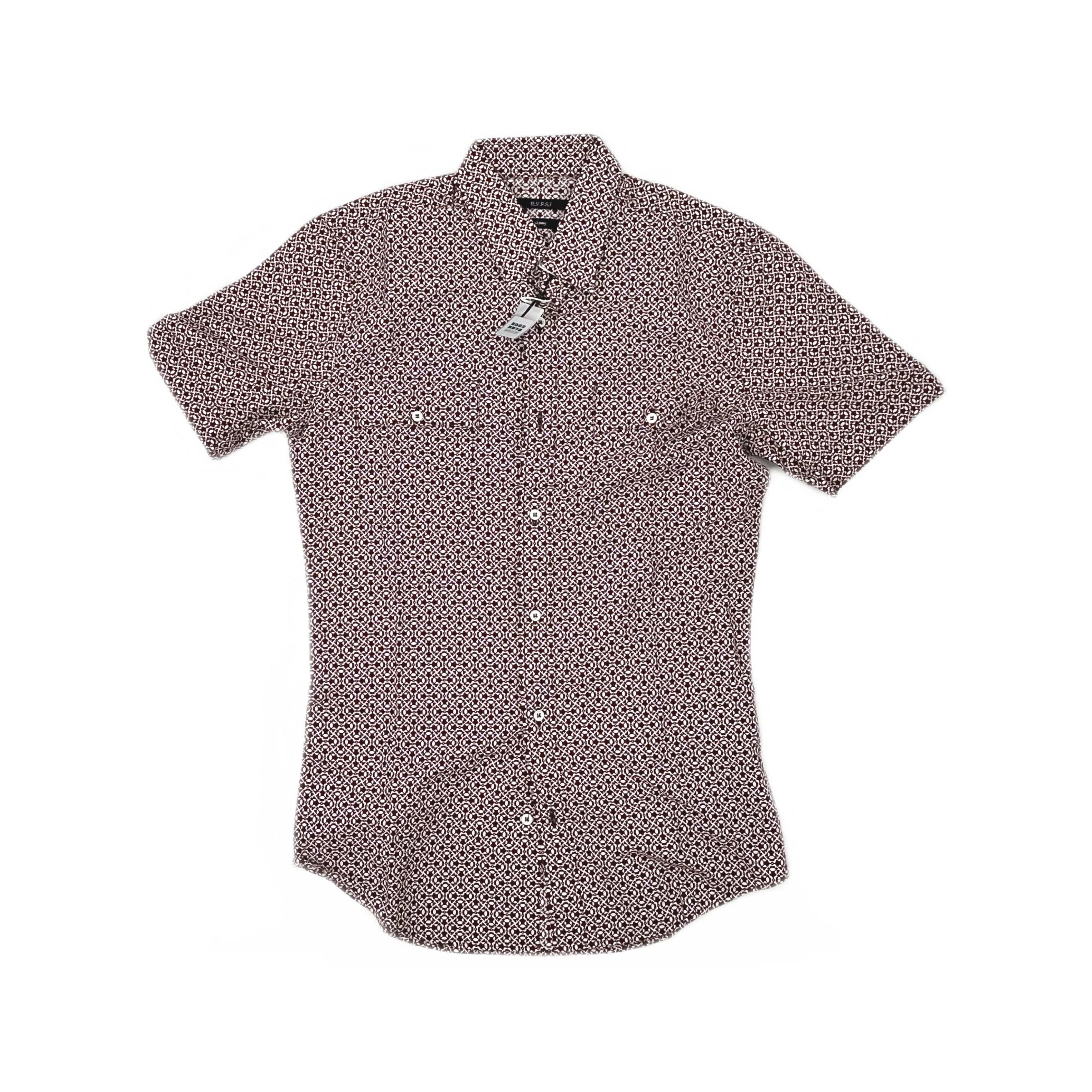 Gucci Gucci Geometric Short Sleeve Shirt Size S Size US S / EU 44-46 / 1 - 1 Thumbnail