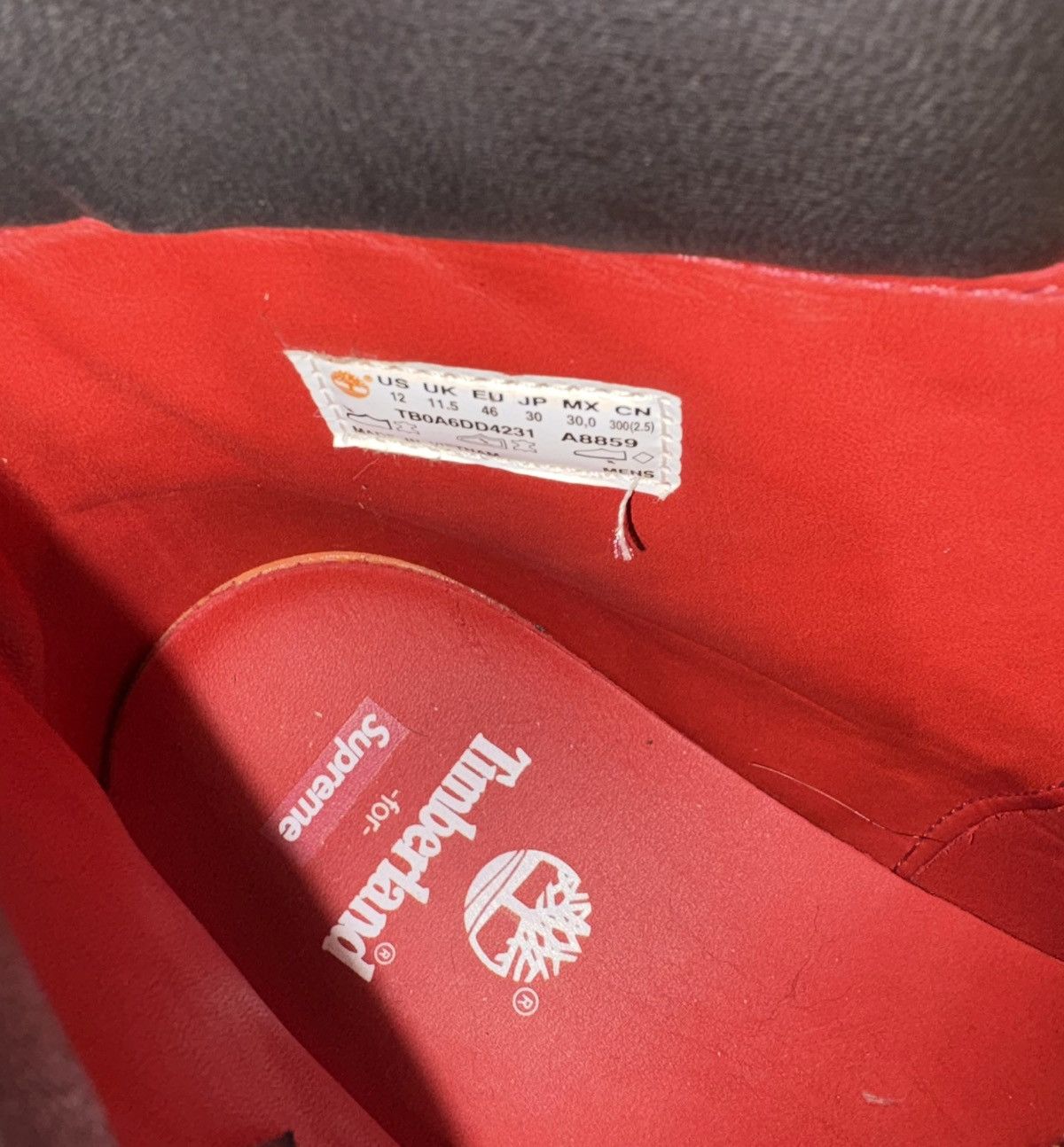 Supreme × Timberland Supreme timbs Size US 12 / EU 45 - 5 Thumbnail