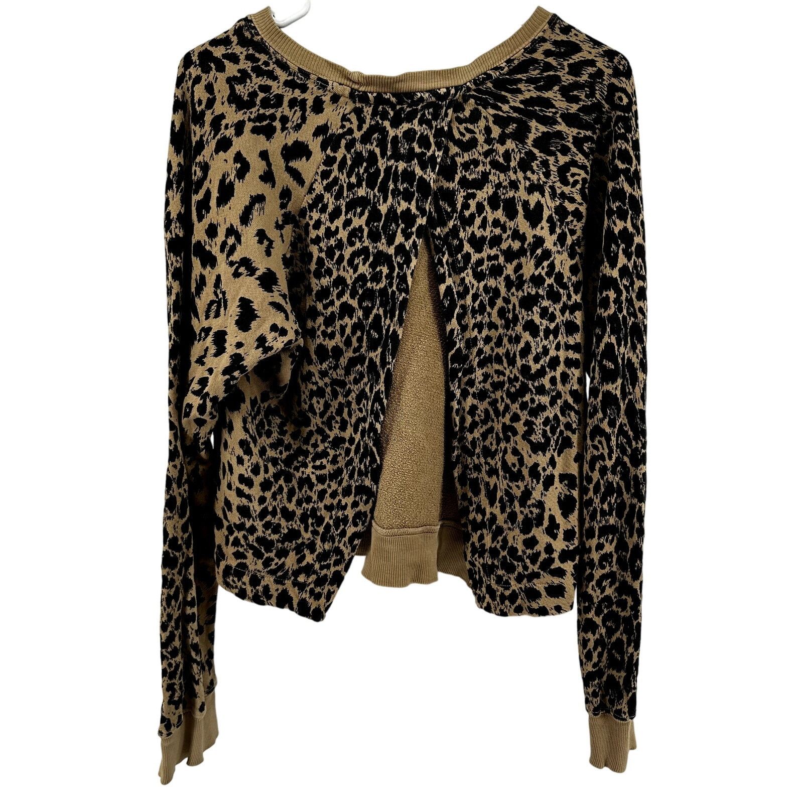 Current/Elliot Current/Elliott Leopard Crew Neck Sweater Open Back 1 S Size S / US 4 / IT 40 - 2 Thumbnail
