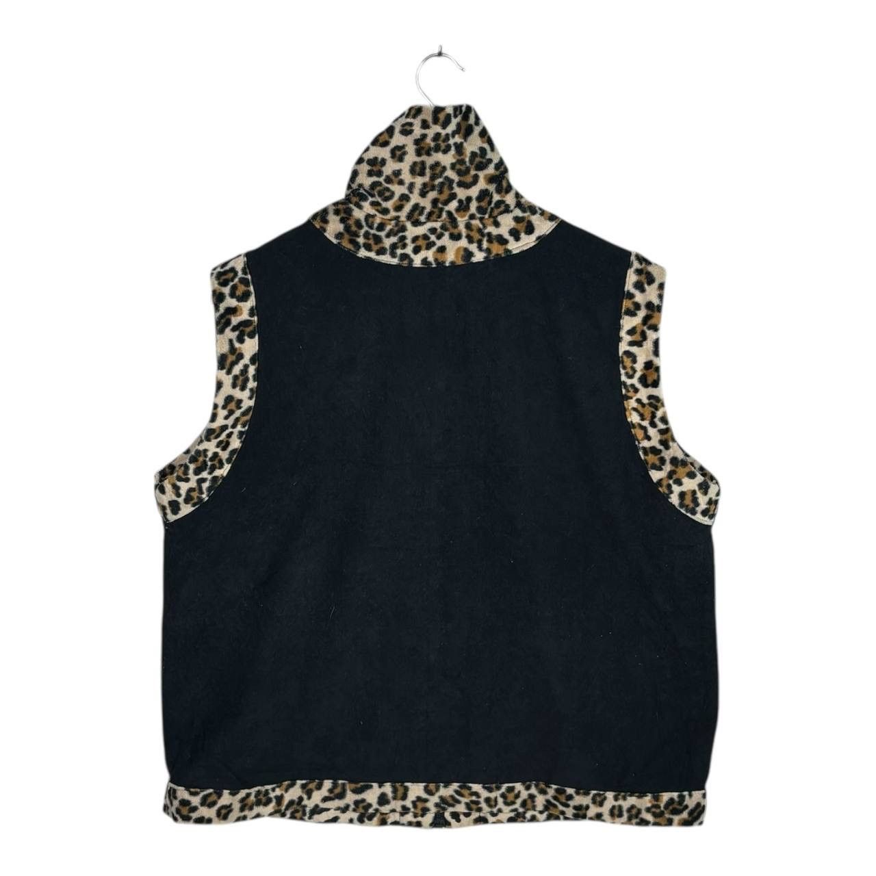 Other Vintage UNICO Milano Reversible Leopard Fleece Vest L Size US L / EU 52-54 / 3 - 4 Thumbnail